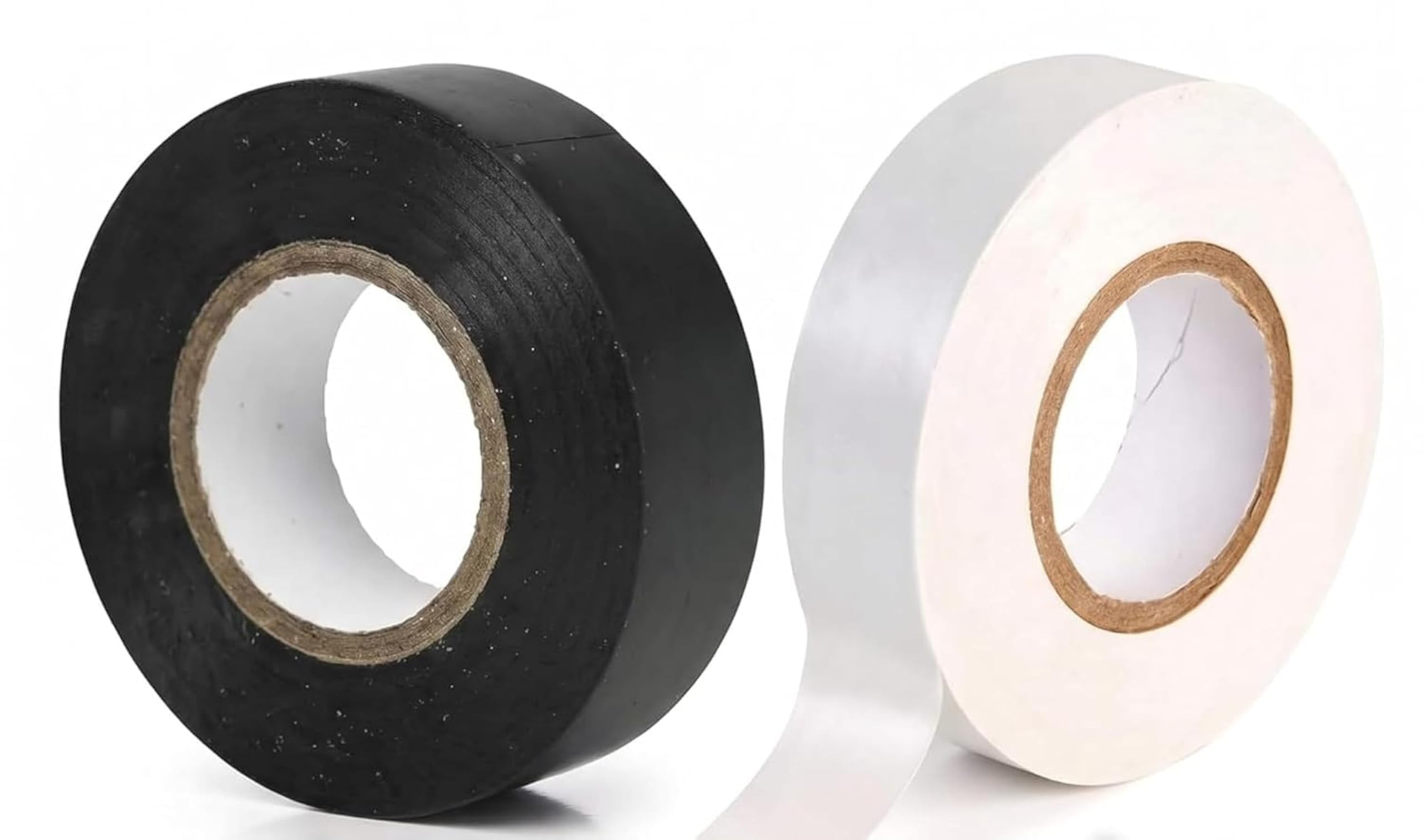 On Blow PVC Multi Purpose 20 Meter Strong Self Adhesive Electrical Insulation Tape for Wire (White 1 and Black 1, Each Roll 20 Meters) - Pack of 2-image-8