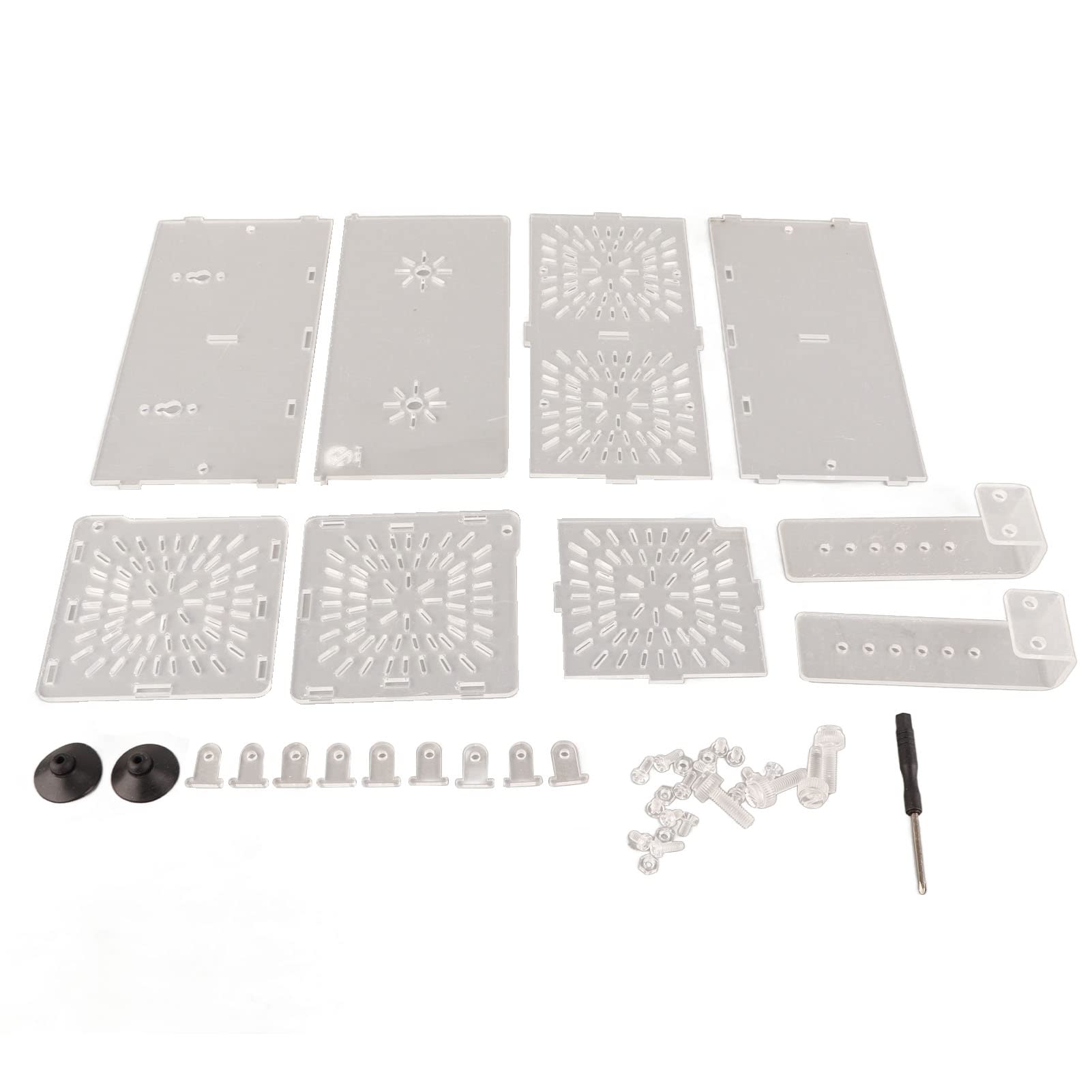 Boîte de séparation pour élevage de poissons, en acrylique transparent, boîte d'isolation pour élevage d'aquarium, écloserie, support pour incubateur (B-20 x 10 x 10 cm)