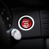 Vista 8 de Adhesivo negro para interruptor de arranque de encendido para Land Rover Discovery Sport para Range Rover Evoque Velar Start Stop Cubierta del botón