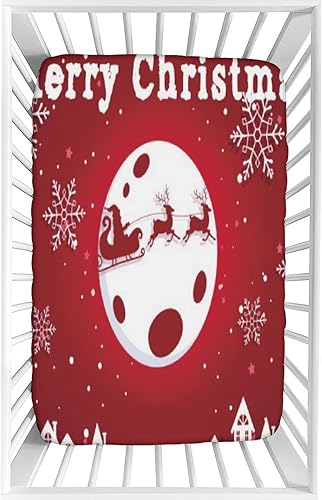XISUNYA Sábana decorativa para cuna, de microfibra suave y sedosa, de 28 x 52 x 8 pulgadas, sábana de bebé con estampado de copos de nieve, para