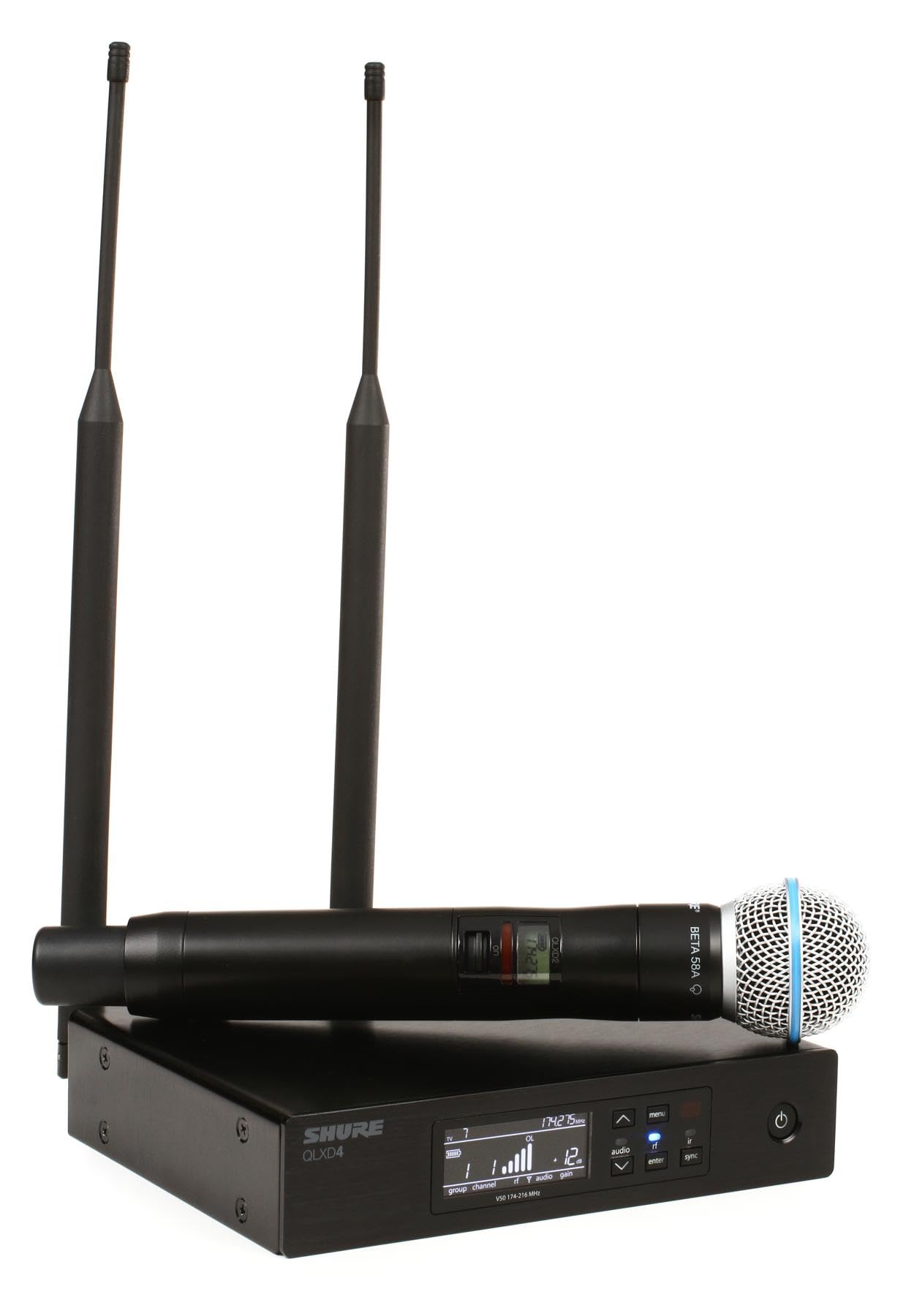 Shure QLXD24/B58 Digital Wireless Handheld Microphone System - V50 Band