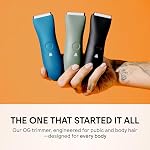 MERIDIAN The Trimmer Original - Body Hair Trimmer for Men, Electric Shaver for Pubic Hair, Chest, Legs & Bikini, Waterproof & Rechargeable