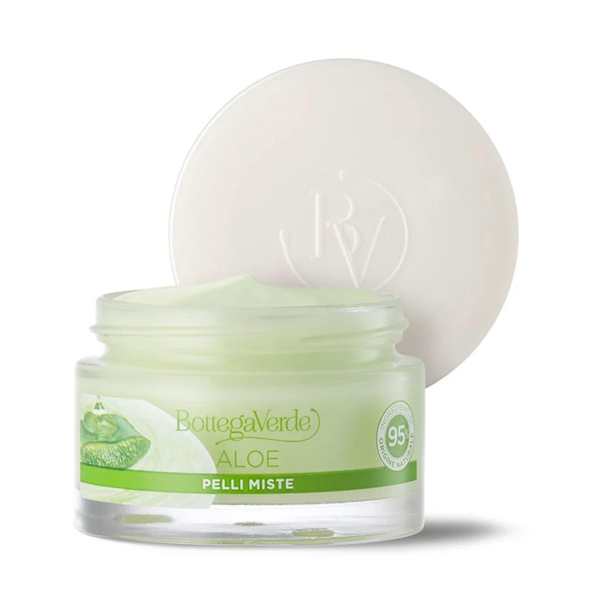 Bottega Verde - Crema Viso Idratante Aloe, per Pelli Miste, 50 ml