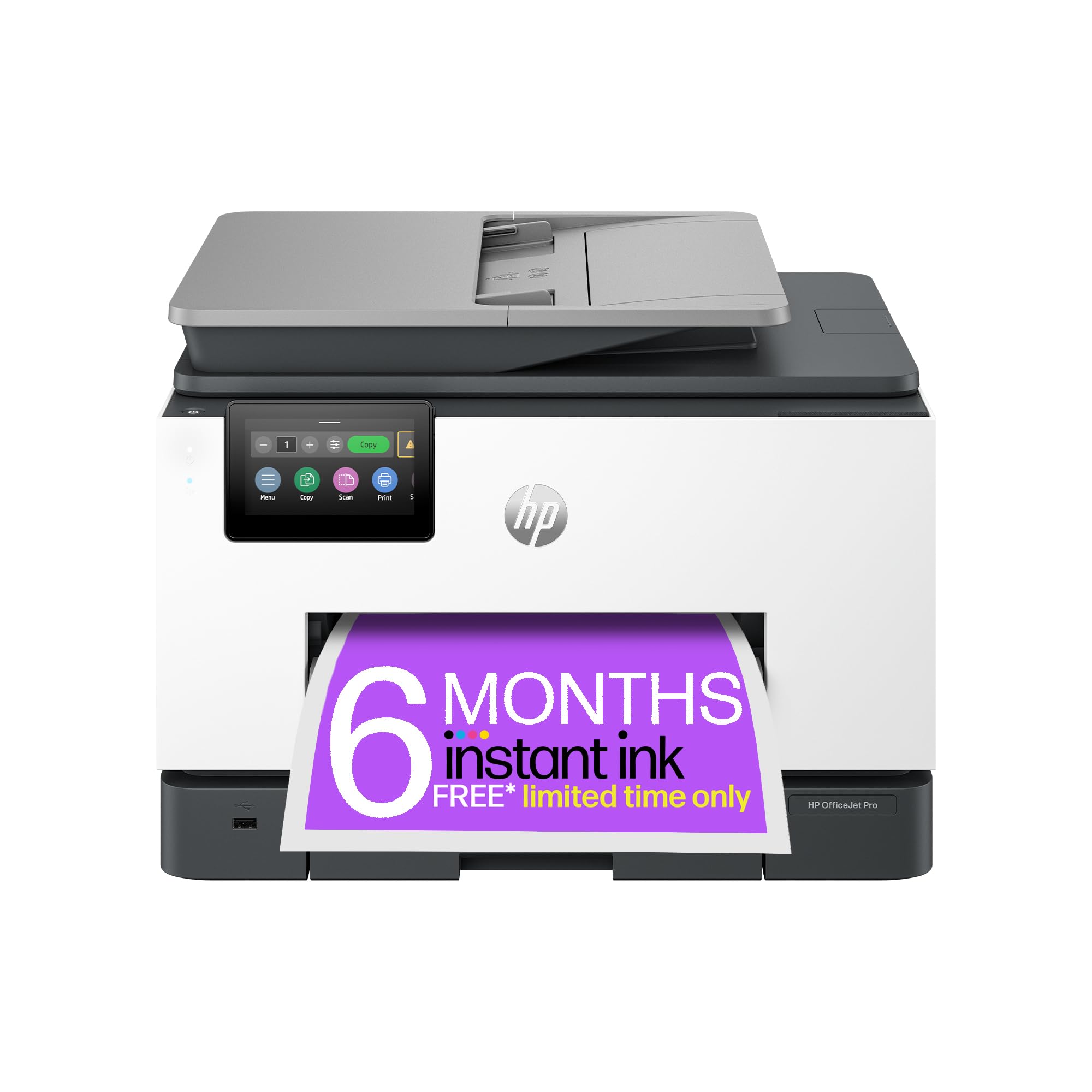 HP OfficeJet Pro 9132e All-in-One Printer | Colour | Printer for Small Office | Print, Scan, Copy Automatic document feeder| 2 Tray | 3 Months of free Instant Ink | Easy Setup | Up To 3 Years Warranty