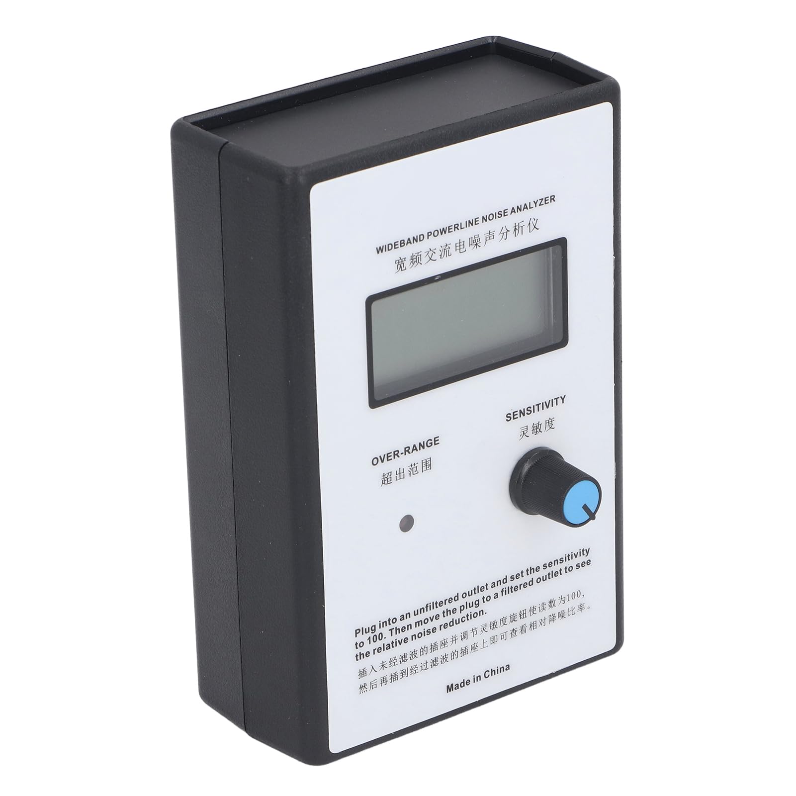 Fafeicy Analizator Szumów Zasilania, 300KHz-700KHz Tester EMI z (Wtyczka