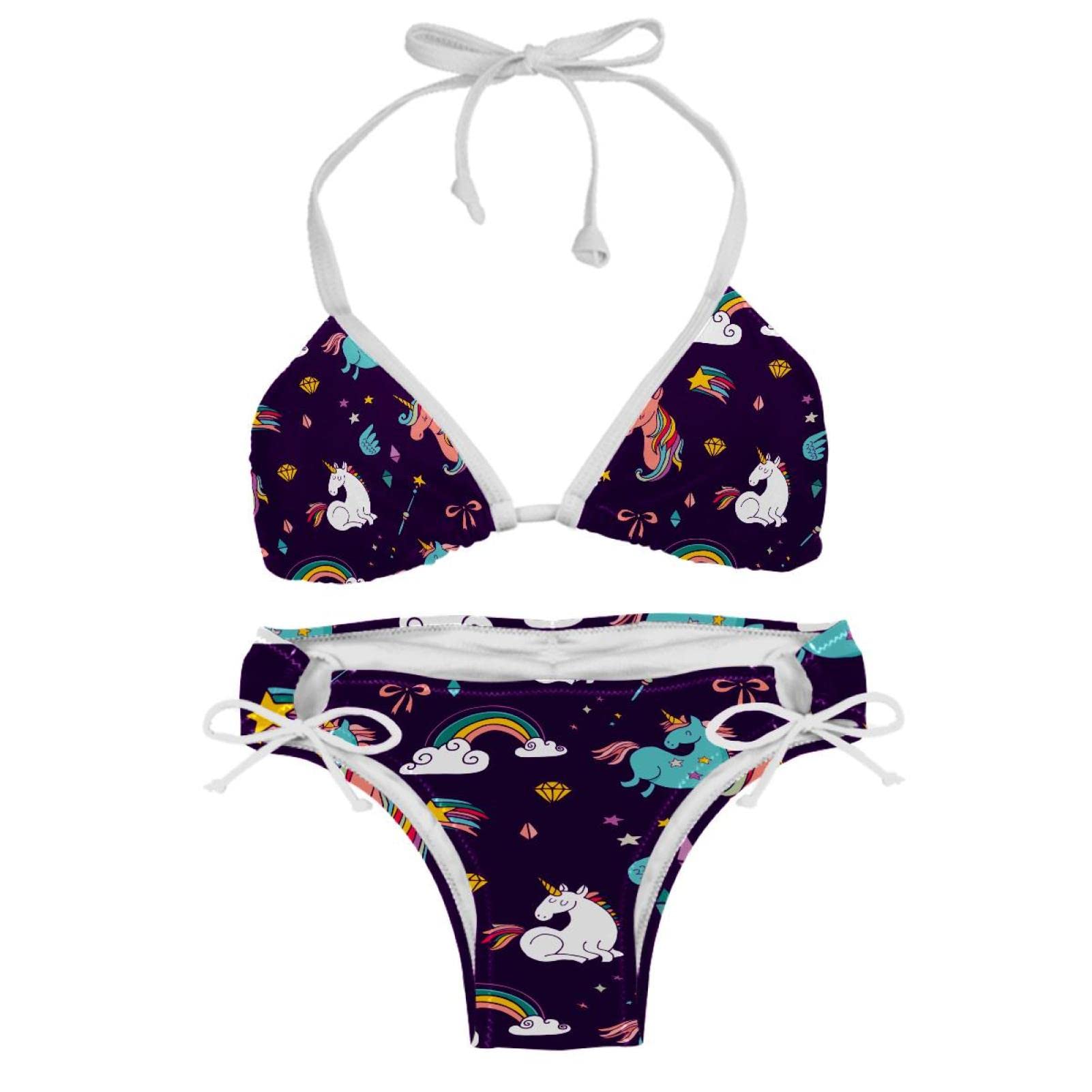 Bikini multicolore licorne idéal pour vos vacances à la mer - 8