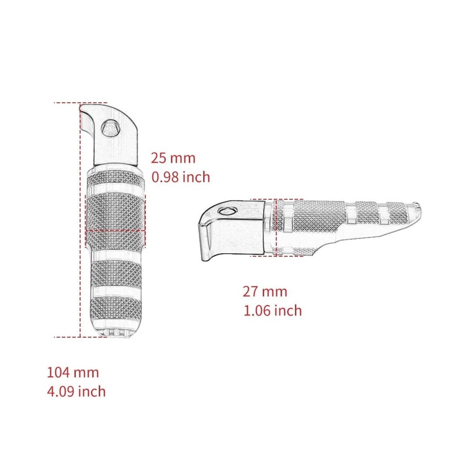 Paire Repose Pieds Avant / Pilote Noir KAWASAKI GPZ 500 EX500A 1987