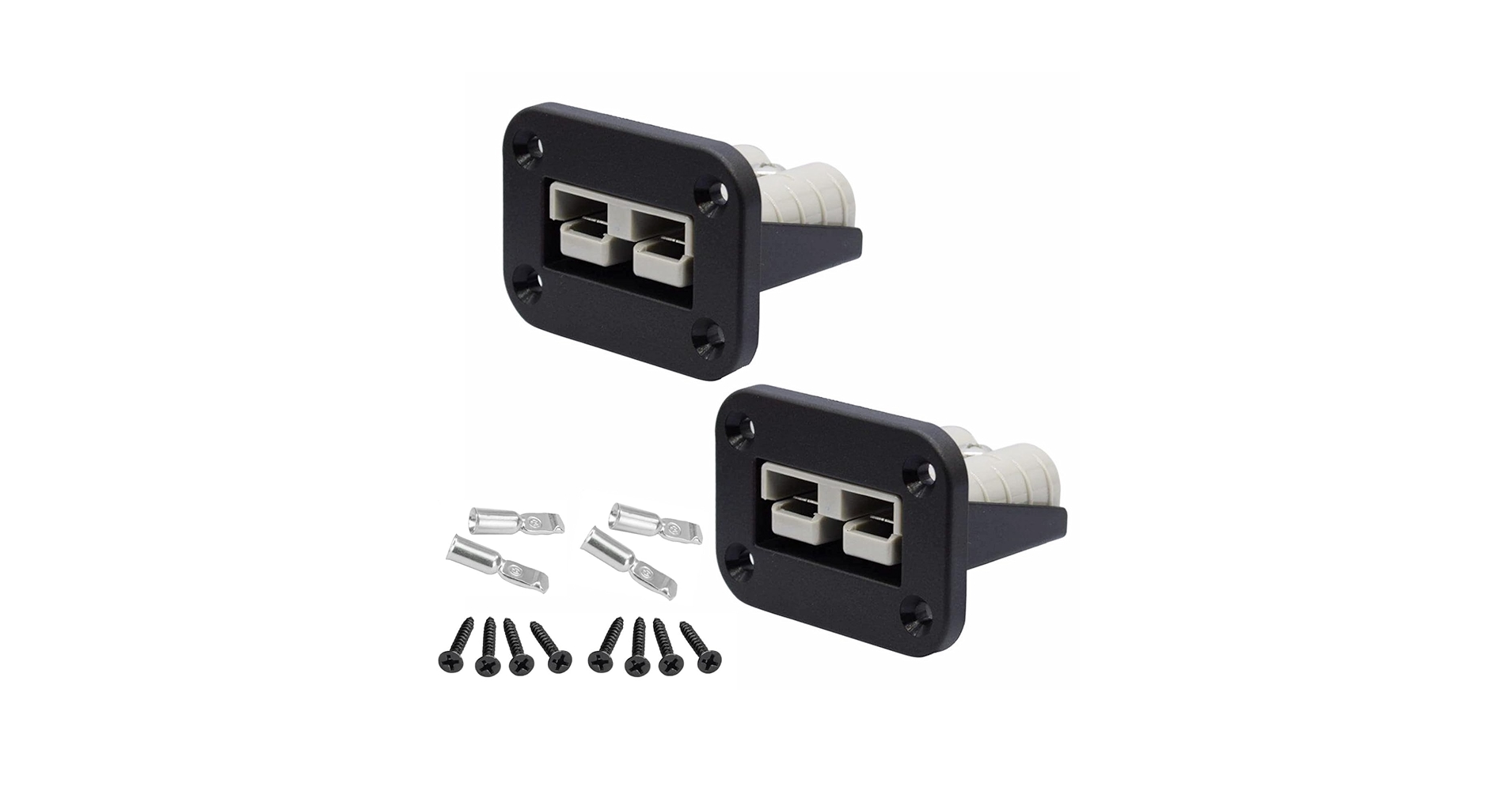 50A Flush Mount Car Anderson Plug Connector Socket Install Bracket