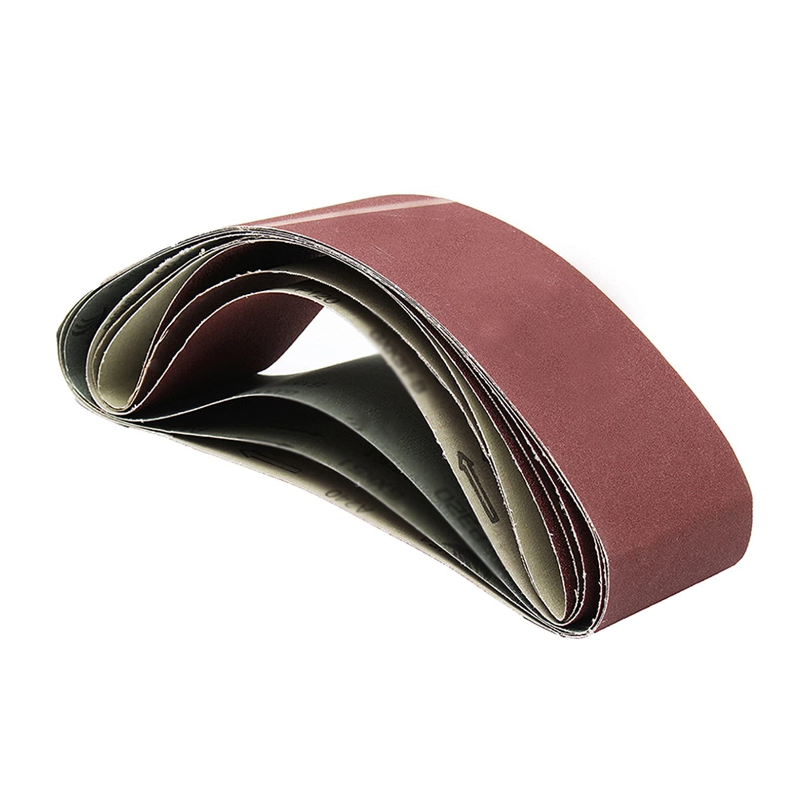 Banda de lijado, banda pulido papel lija, juego 6 piezas, 4 x 36 pulgadas, óxido aluminio, metal, granos 80, 120, 180, 240, 320, 400, bandas, herramientas abrasivas