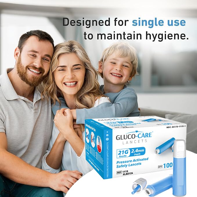 GLUCO-CARE Lancets - Safe & Easy Blood Testing -5
