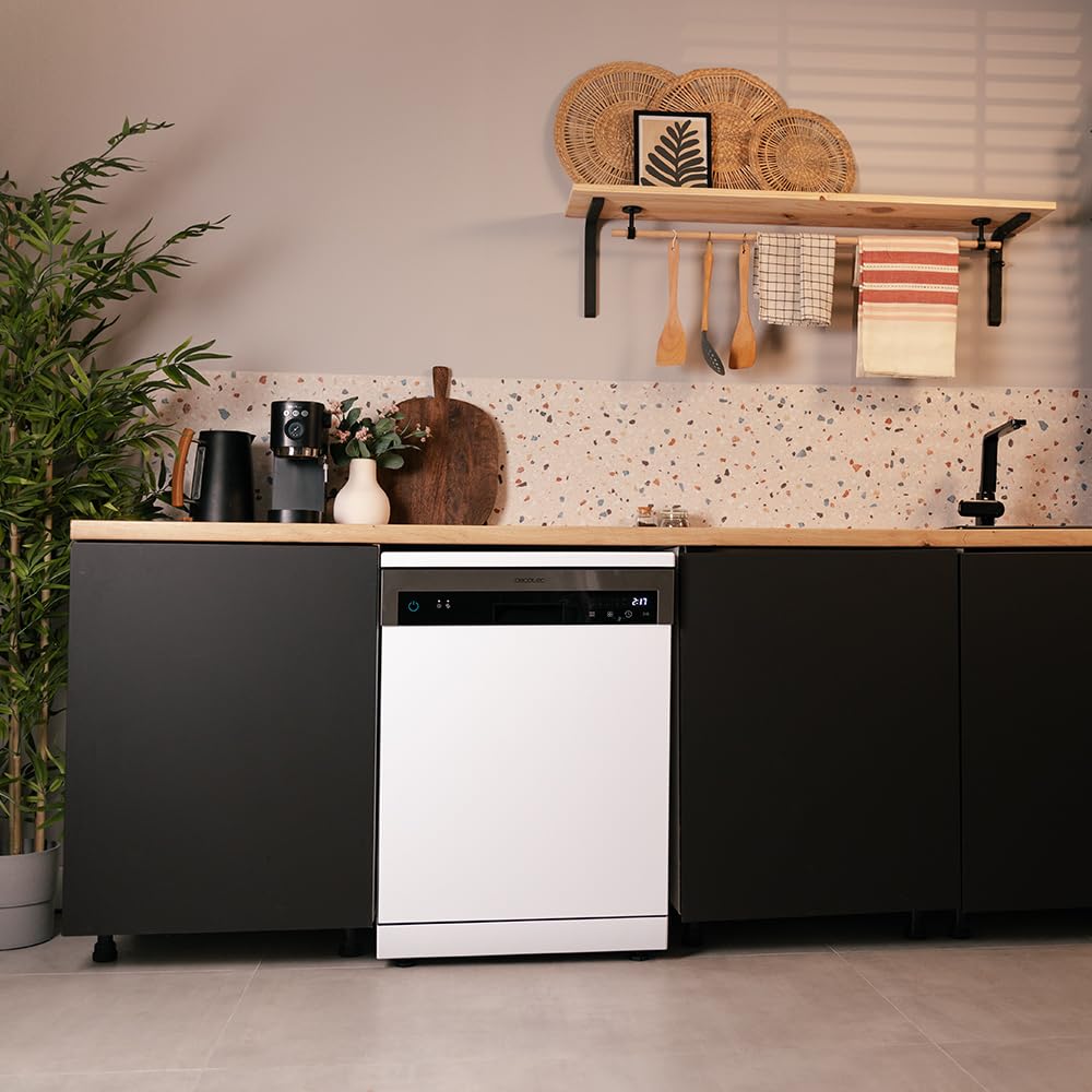 Cecotec Lave-vaisselle Autonome 60 cm Bolero Aguazero 6110, 1850 W, 13 Couverts, 6 Programmes, Dry+