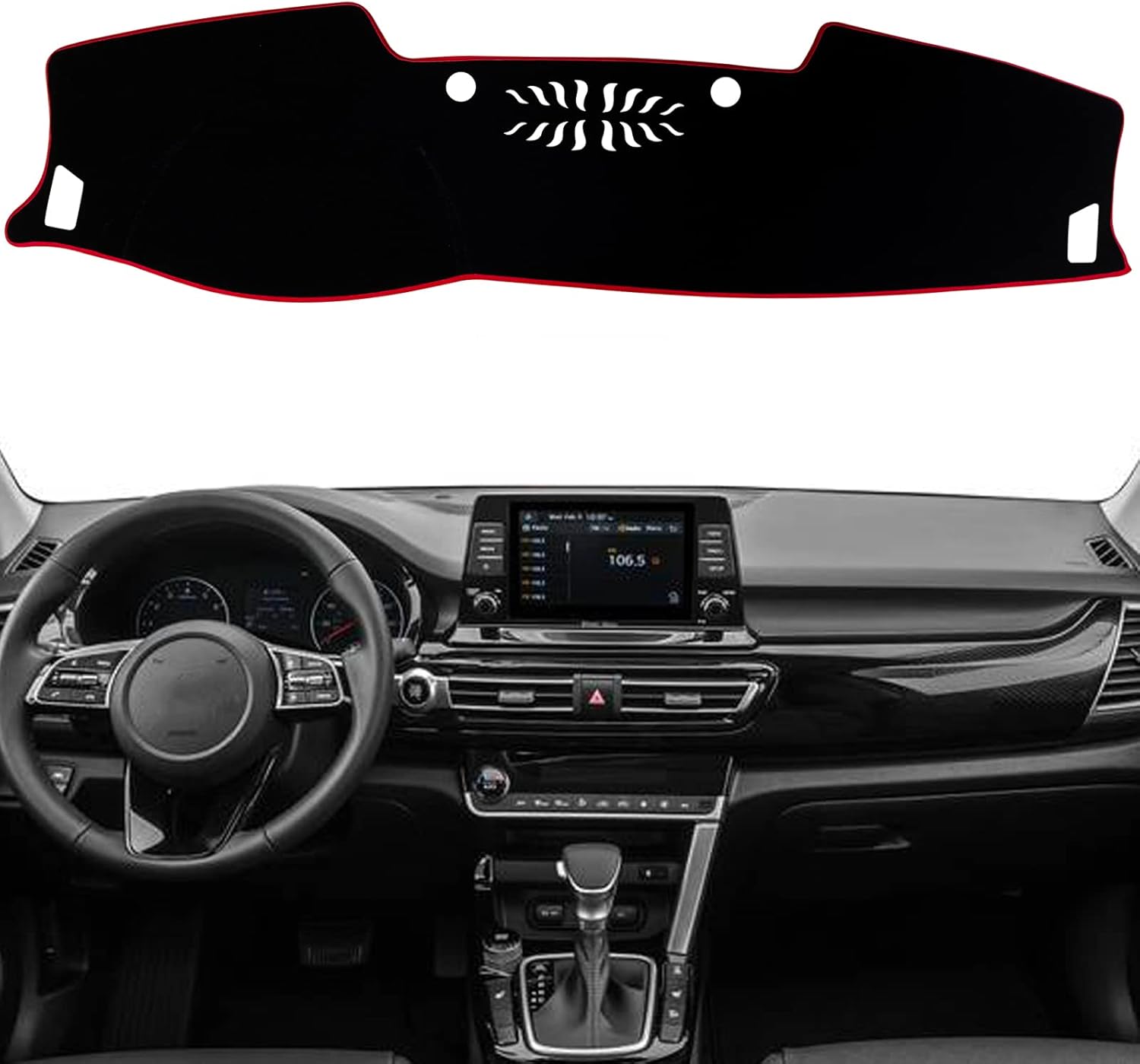 KEEGTBOX Dash Mat Cover Custom Interior Center Console Compatible with