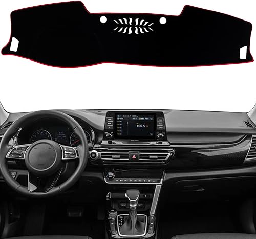 KEEGTBOX Dash Mat Cover Custom Interior Center Console Compatible with Kia Selto