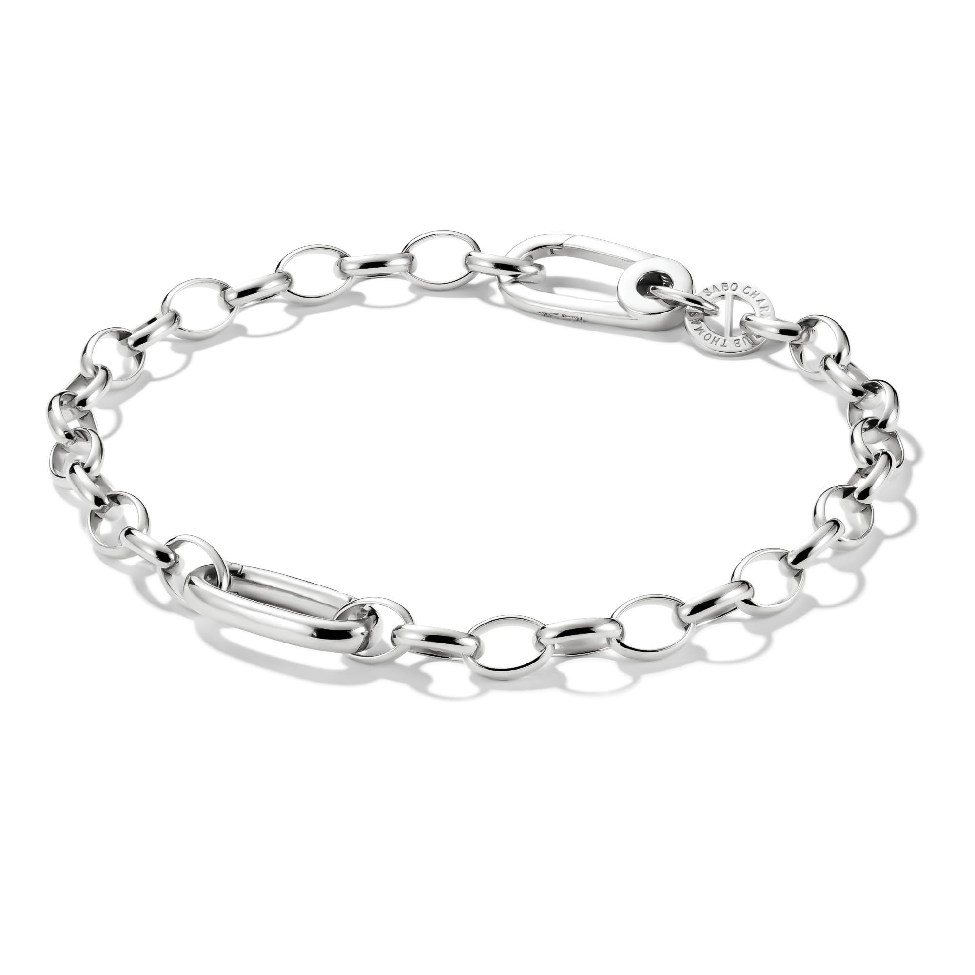 THOMAS SABO Charm-Armband – Connect Premium Legierung Feinsilber Plattiert