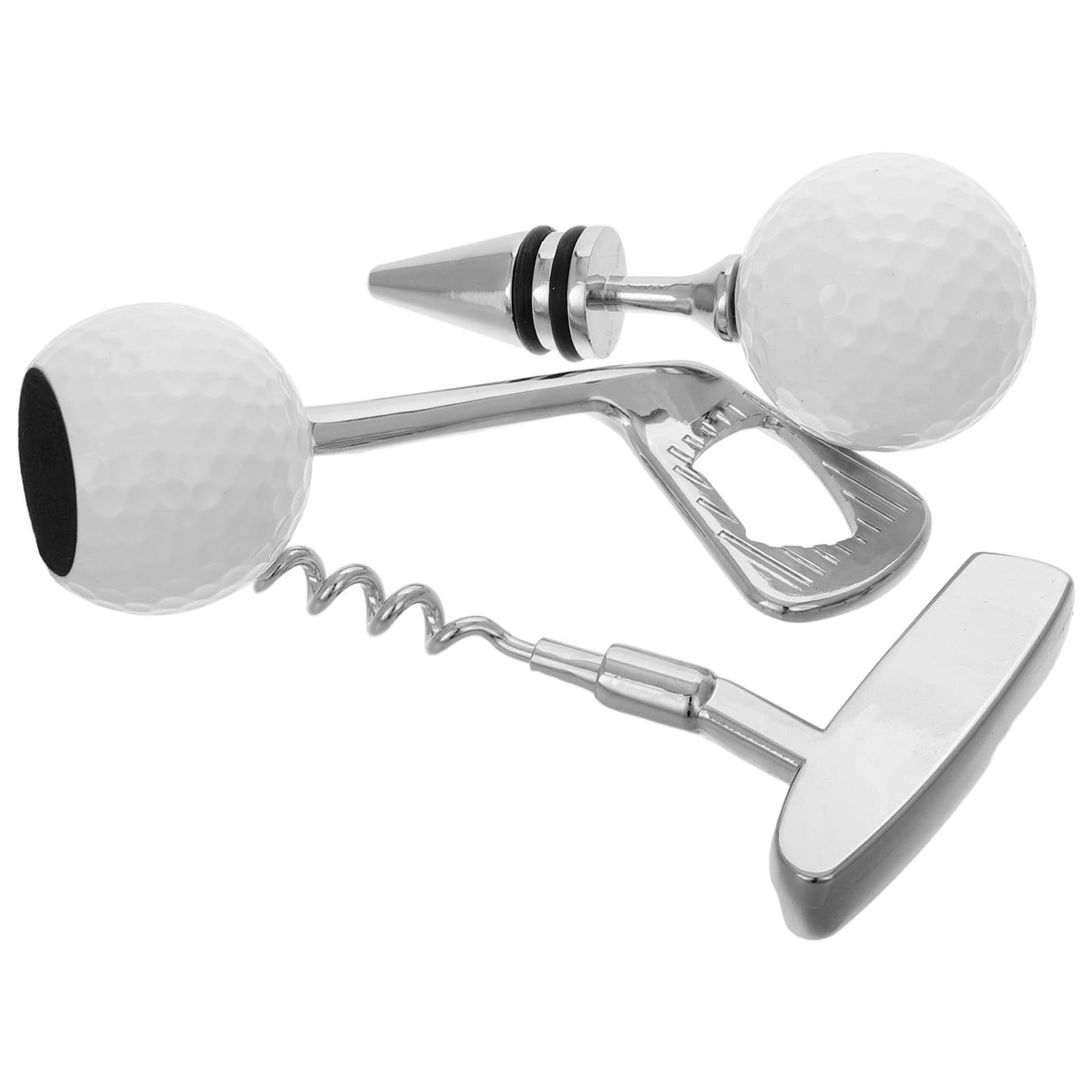 Amosfun 4 Juegos De Golf Tapón De Vino Sacacorchos De Vino Abridor De Botellas De Vino Abridor De Botellas De Cerveza Abridores De Latas Abrelatas De Mano Abridores De Tarros Tapón De