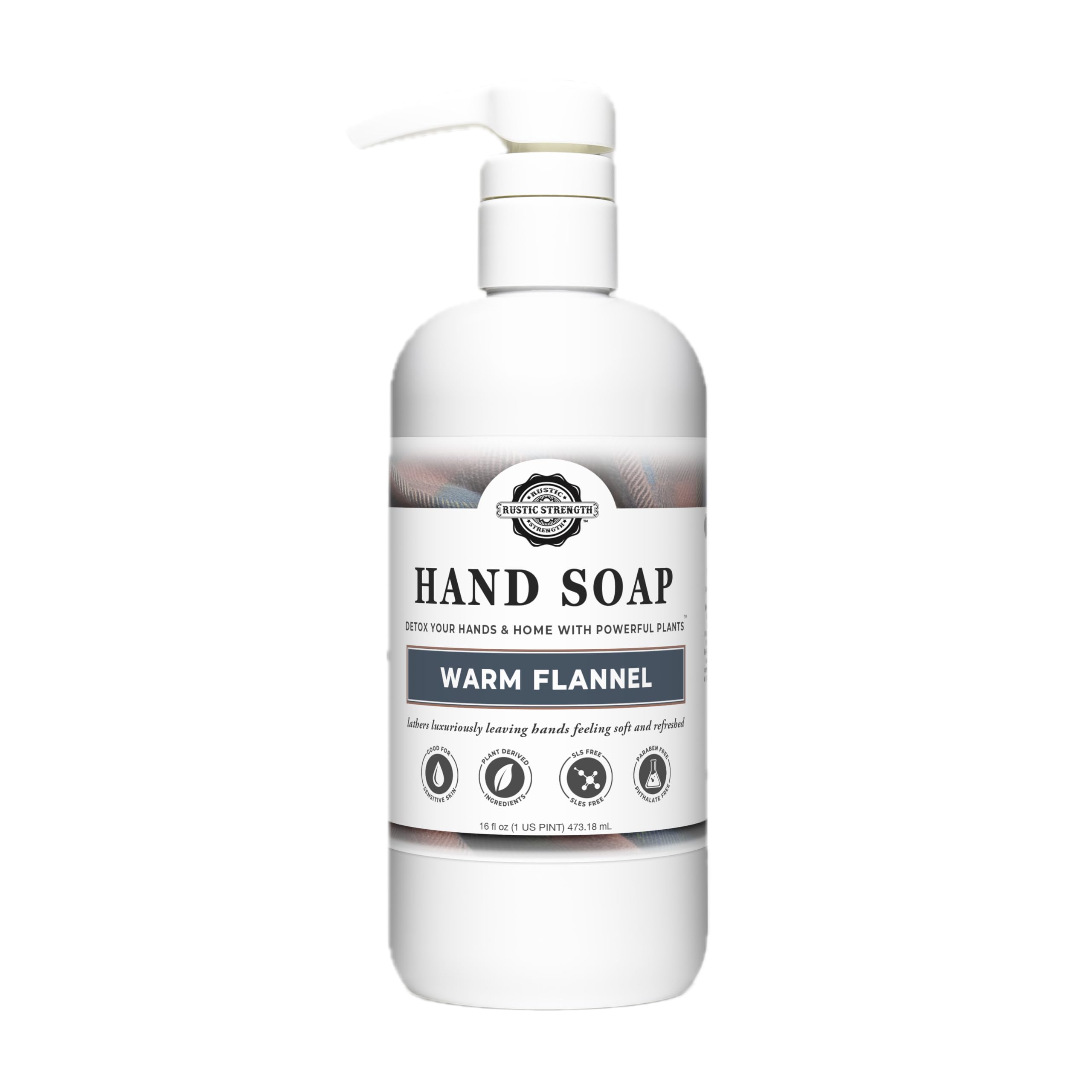 Rustic Strength Warm Flannel Hand Soap,16 oz
