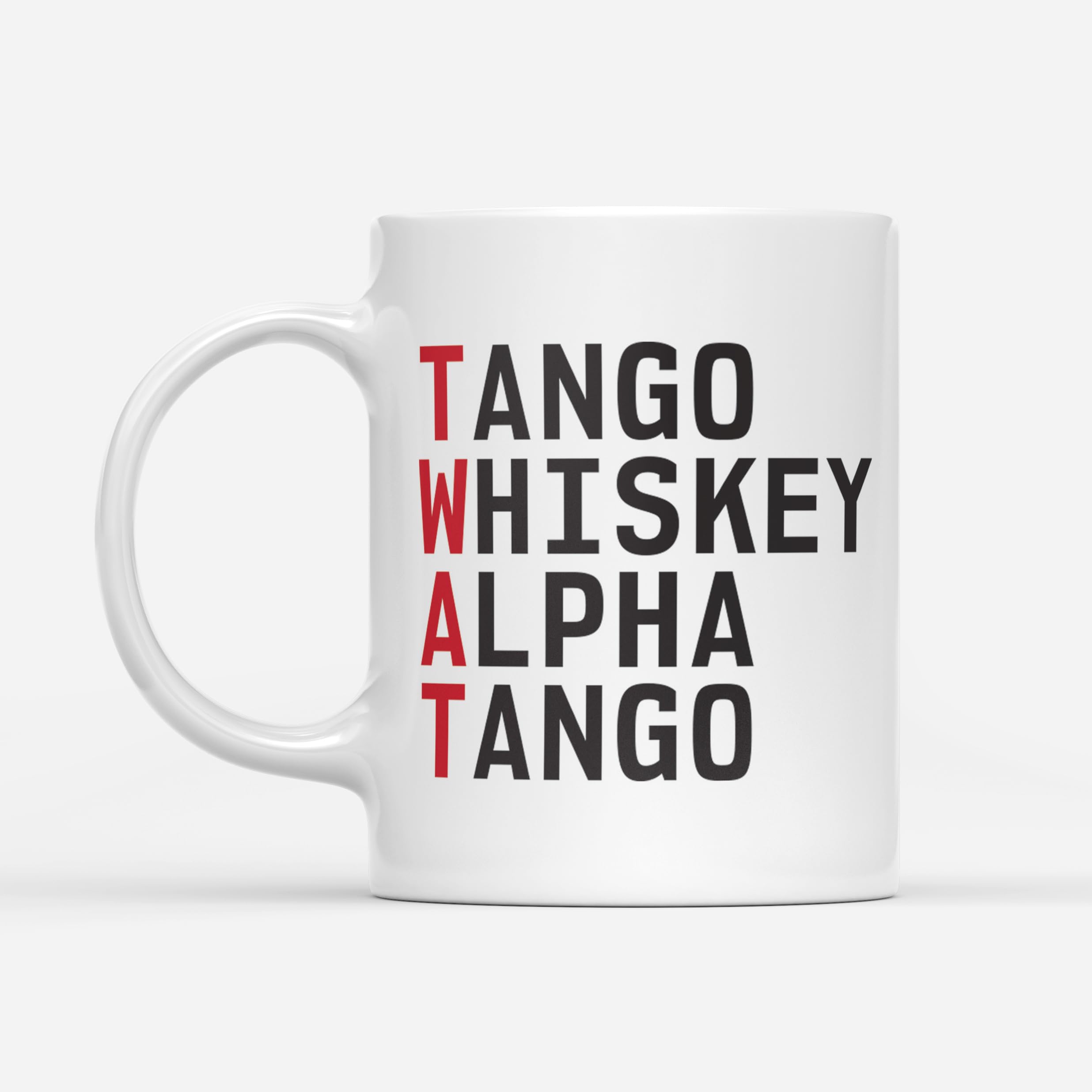 DV DESIGN 1 x Funny Swear Words Mug - NATO Alphabet Rude Insults Phonetic Military Idiot Army Joke Travel Dad Grandad Friend Drinks Cup #82773