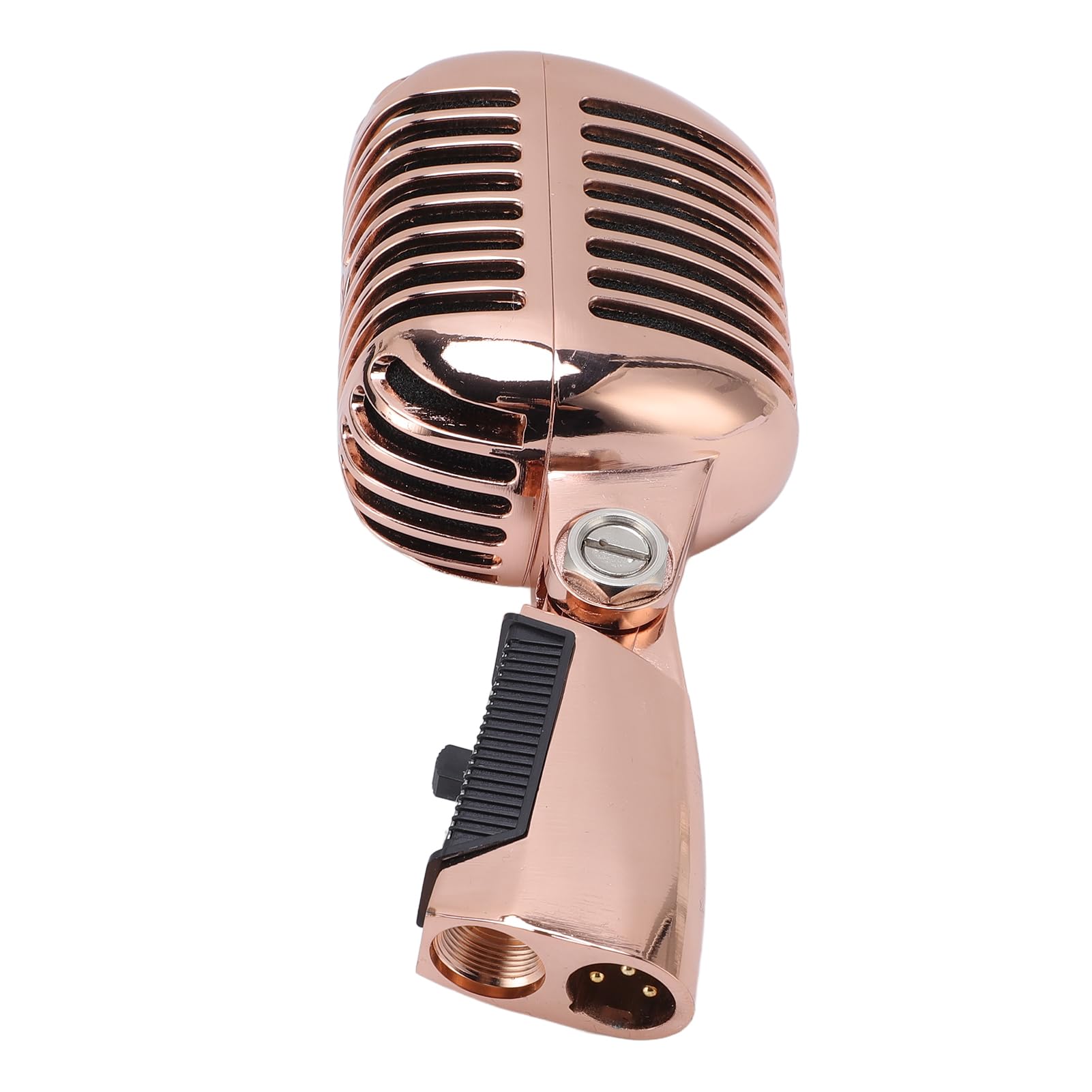 GOWENIC Micrófono Dinámico Cardioide Profesional para Escenario, Salida de Sonido Superior, Adecuado para Músicos de Conciertos, Respuesta de Frecuencia de 50-18KHz (Oro Rosa)
