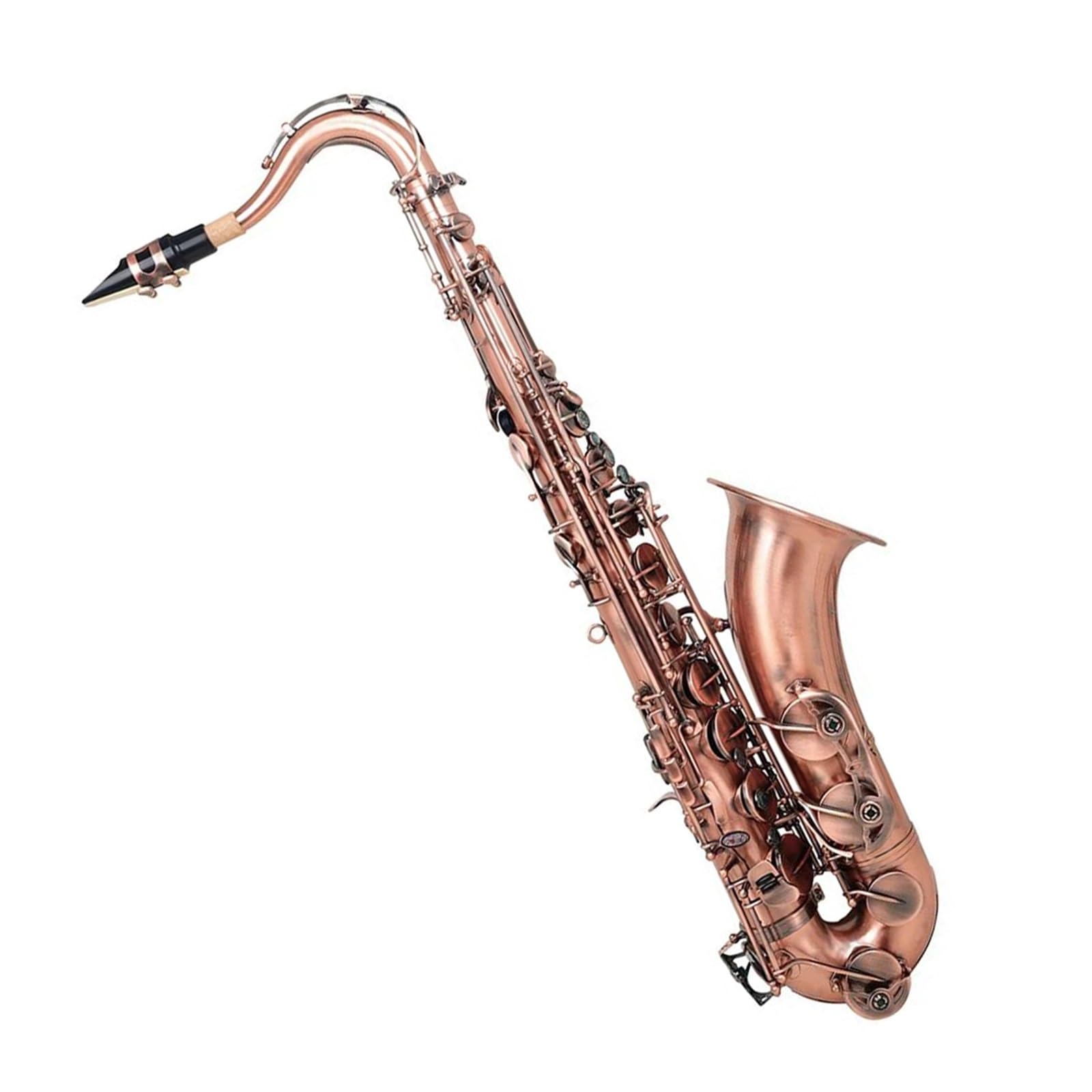 Mosiężny Saksofon Tenorowy Profesjonalny Saksofon Bb Z Rękawiczką Materiałową Akcesoria Do Ustnika Z Trzciny profesjonalny Saksofon (Color : 06)
