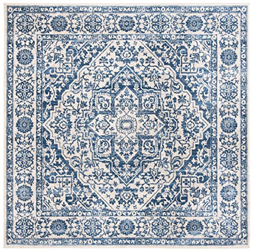 Tapete SAFAVIEH Brentwood 9' x 9', azul y gris