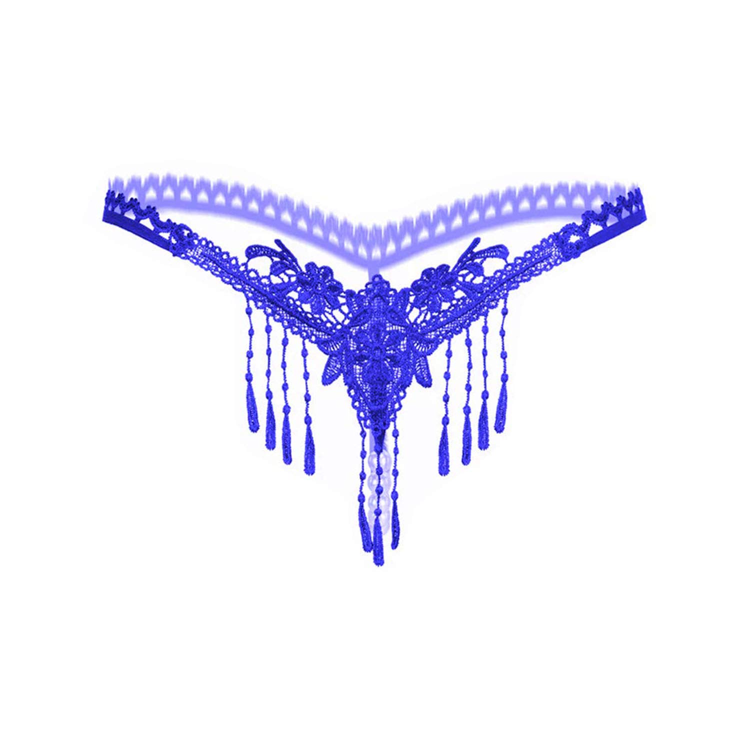 FIHA Woman's Nylon & Lace Thong Panties (Pack of 1)