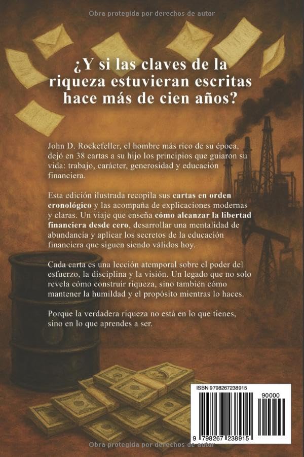 Las 38 Cartas de John D. Rockefeller a su Hijo: El libro con los mejores secretos de educación financiera para alcanzar la riqueza (Edición ilustrada)