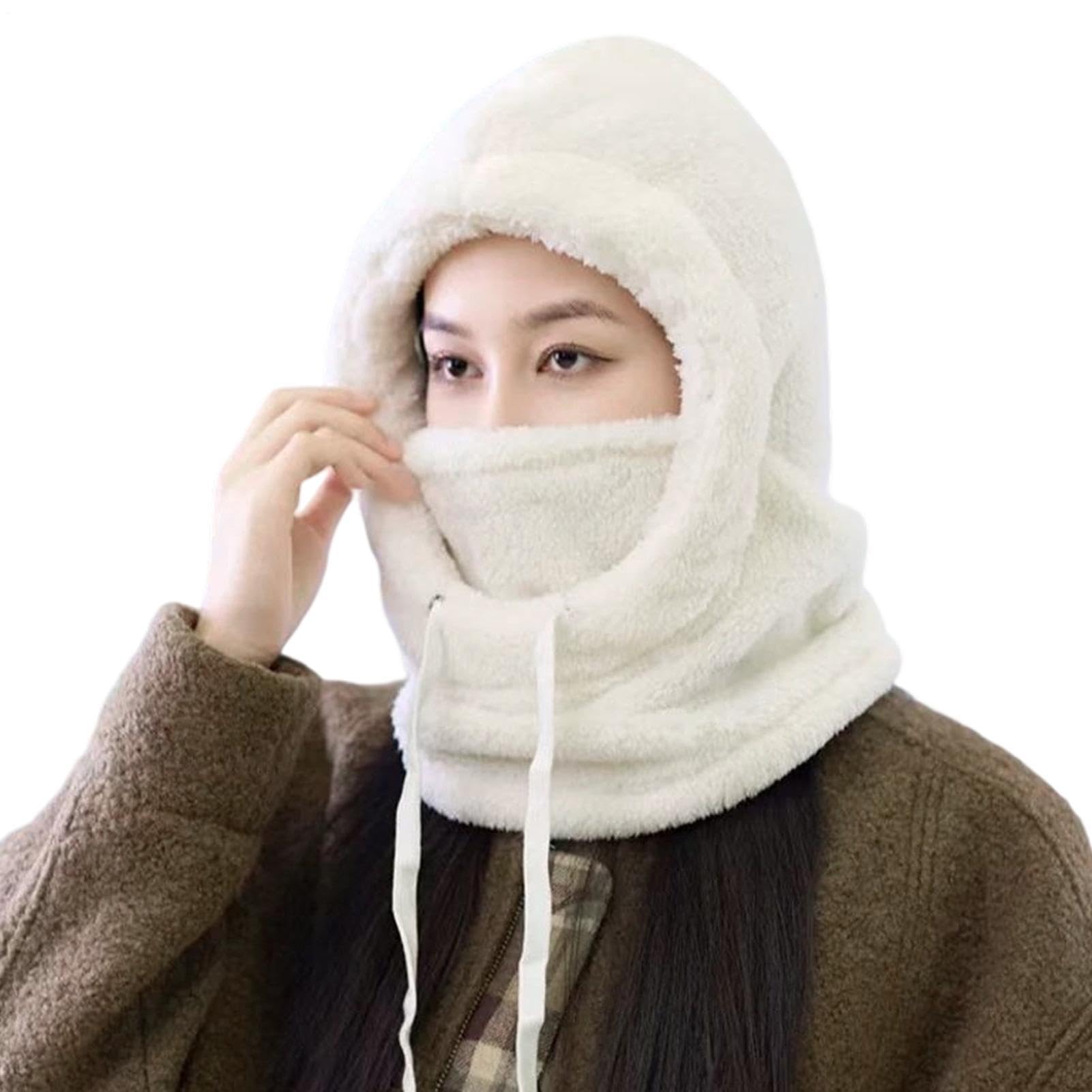 Fleece Ski Face Cover, Cold Weather Face Covers Termisk förtjockad vindtät