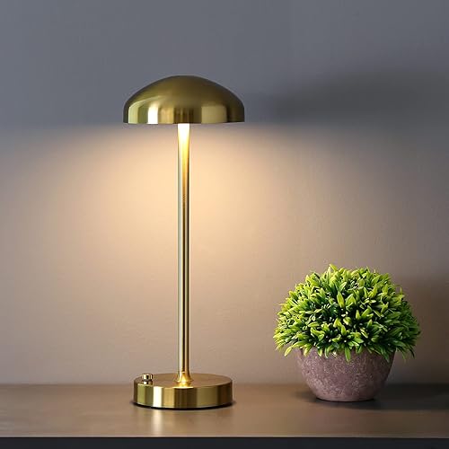 Lámparas de mesa inalámbricas alimentadas con pilas, lámpara LED de escritorio, decoración de mesa de comedor, mesita de noche, pequeñas luces de