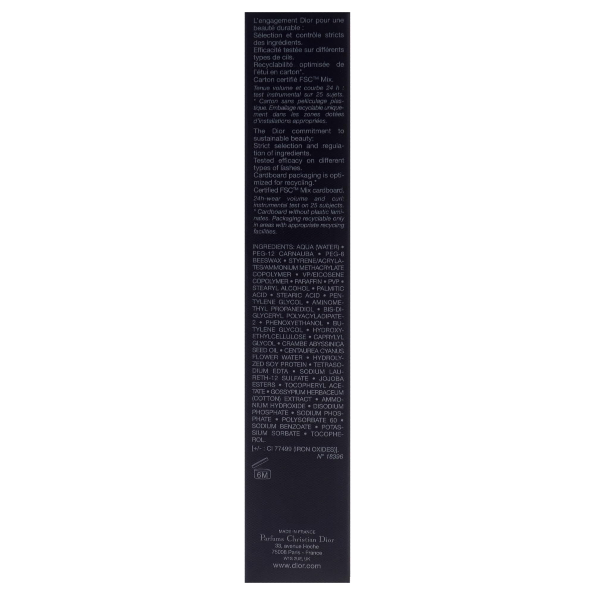 DIOR Diorshow Iconic Overcurl Mascara Nr.090 Black 6 g