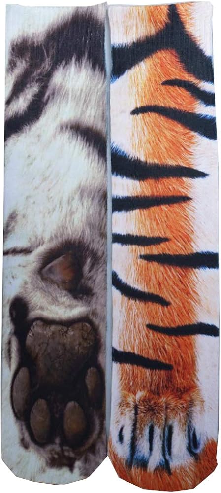 Miniatura 2 de Divertidos calcetines de patas de animales, calcetines novedosos locos 3D de pata de gato y perro, calcetines de Halloween para mujeres y hombres