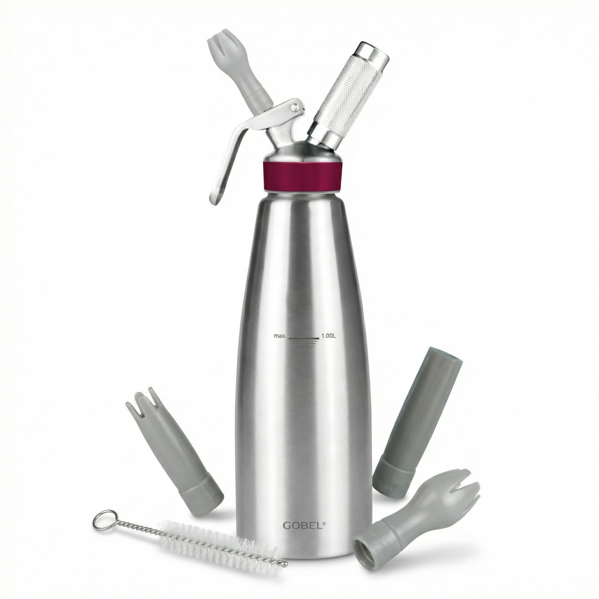 GOBEL Stainless Steel Professional Whipped Cream Dispenser