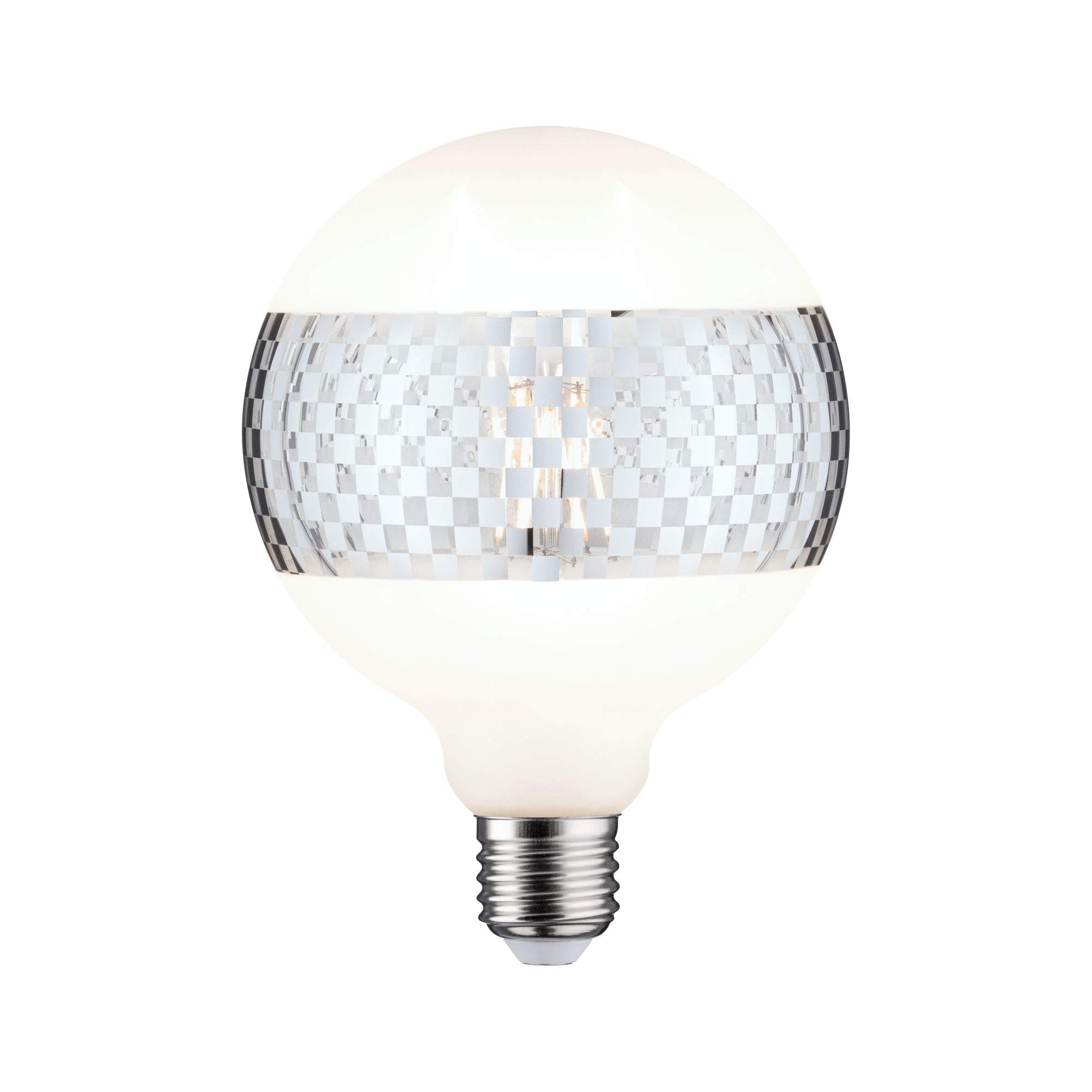Paulmann 28742 LED lamp G125 Globe 4.5 watts dimmable lamp semi-Crown Silver efficient Light Glass Gold Light 2600 K E27