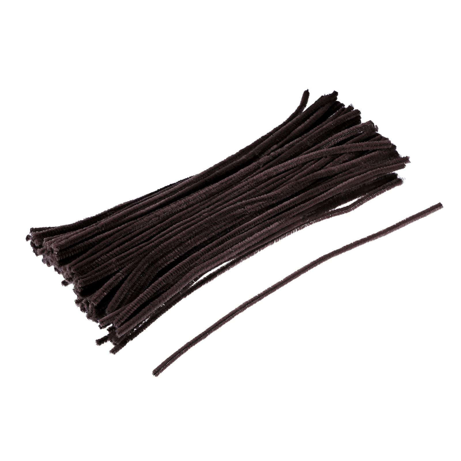sourcing map Pipe Cleaners Chenille Stems 30cm/12 Inch for DIY Art Creative Crafts Decorations Dark Brown Pack of 200