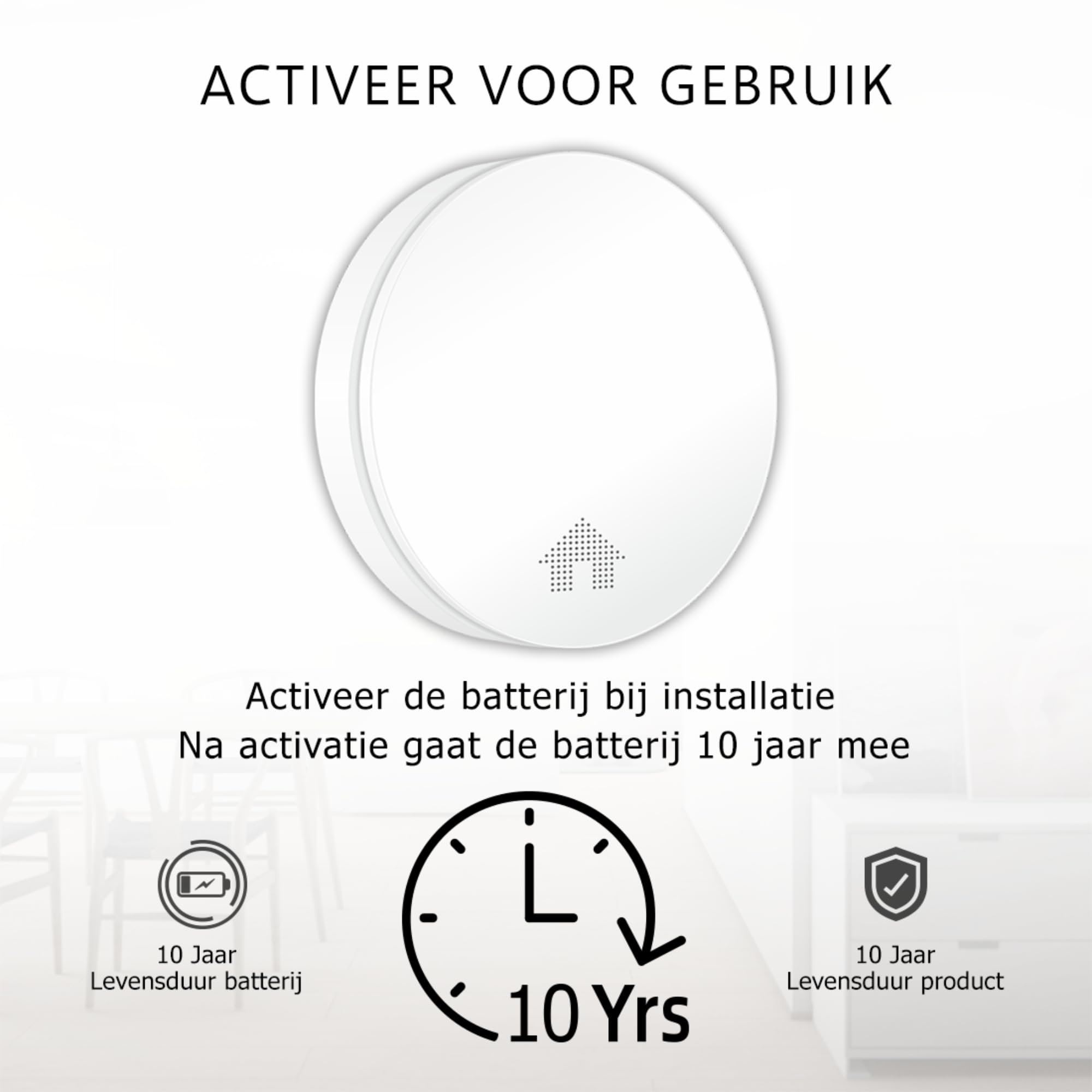 ELRO FC4610 Détecteur de monoxyde de Carbone Ultra-Fin avec Batterie de 10 Ans