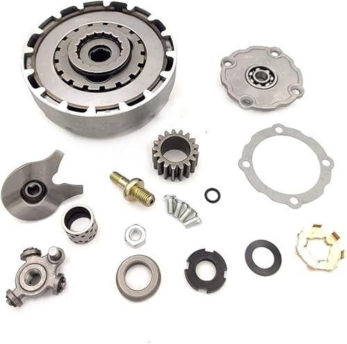 Miniatura 7 de Conjunto de embrague de 17 dientes para semi automático, 50 cc, 70 cc, 90 cc, 110 cc, 125 cc, motor de moto de cross