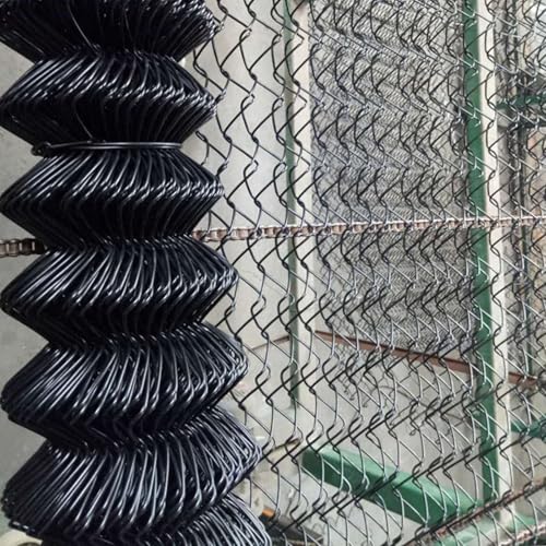 TUPAFJU Malla Metalica,Vallas metalicas,Red Metalica,Malla ganadera,barandilla Piscina，Red de Seguridad para Balcones,Vallas metalicas，Valla Metálica para Terrazas(Black,1.5m*10m)