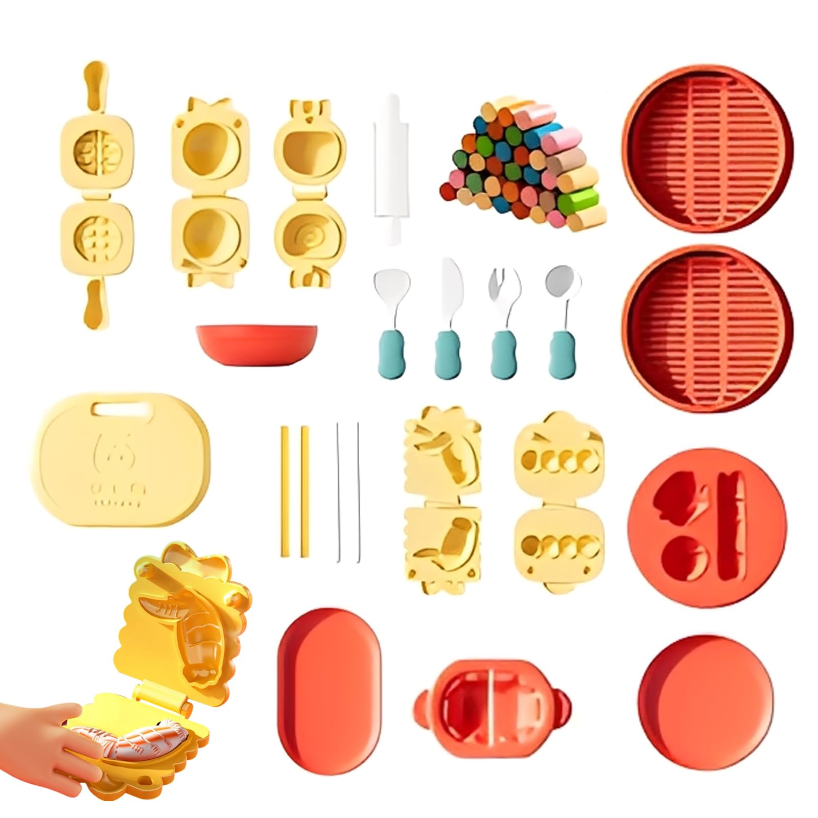 Ensemble de Pâte à Modeler Jeux de Cuisine Thème Chinois Ensemble