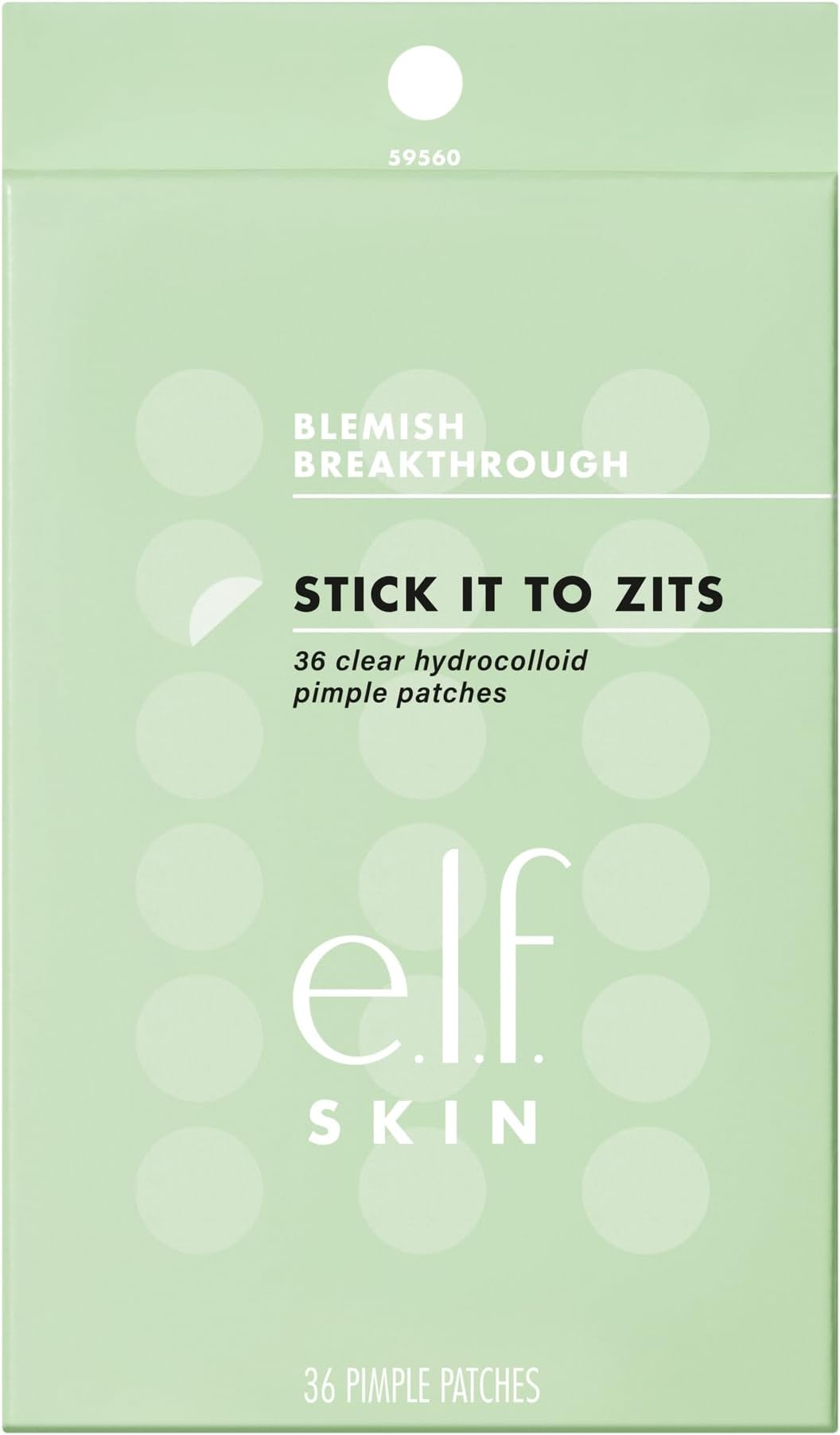e.l.f. SKIN Blemish Breakthrough Stick It To Zits Pimple Patches, Helps Reduce The Look of Blemishes & Heal, Vegan & Cruelty-free, 36 Patches
