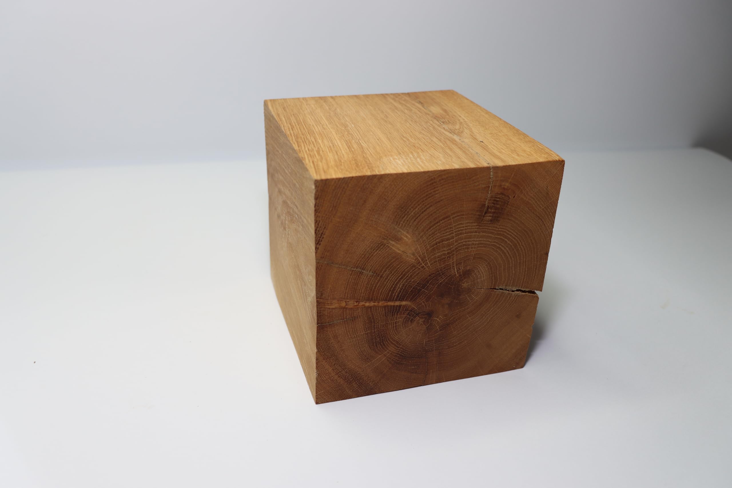 WestTree Eiche Würfel Regal, 12,5x12,5x12,5cm, Rustikal, Eichenholzregal, Einbauregal, Wandmontage