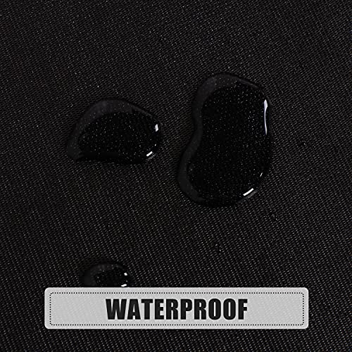Image of sancua 100% Waterproof Round PVC Tablecloth - 60 Inch - Oil Proof Spill Proof Vinyl Table Cloth, Wipe Clean Table Cover for Dining Tables, Buffet Parties and Camping, Black