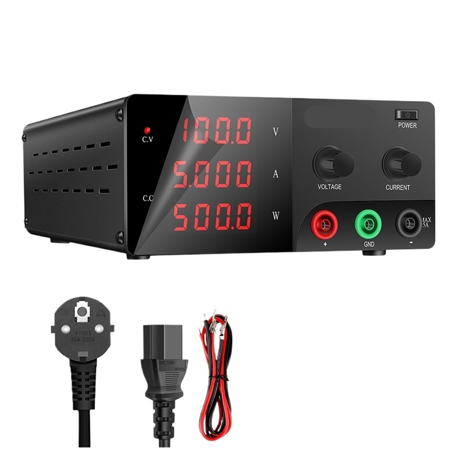 JJKKOZVQF 900W Adjustable DC Power Supply 30V 30A Power Supply 60V 10A 15V 30A/ 60A(900W-30V30A White)