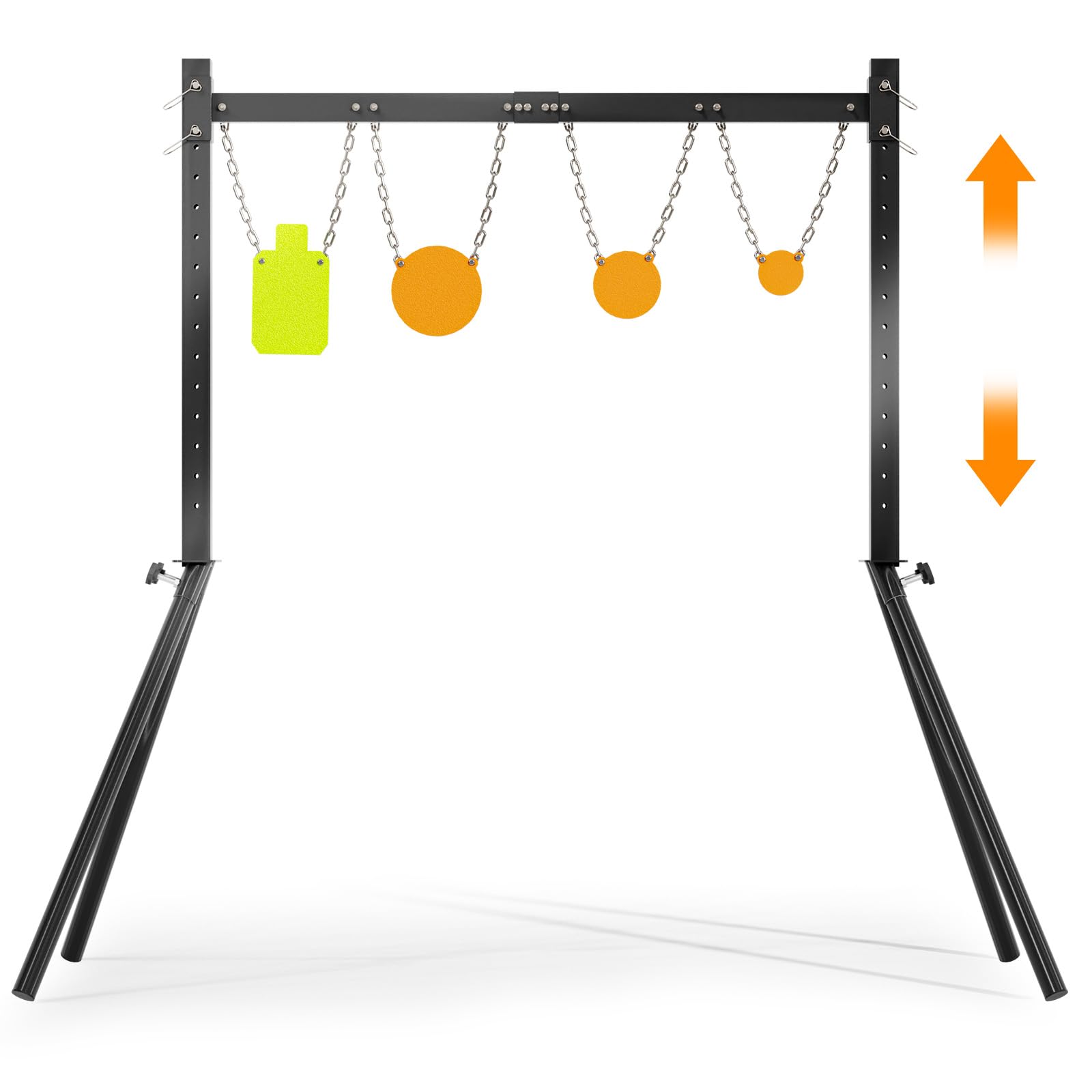 AR500 Steel Target for Shooting System, 63 Inch Height Adjustable Heavy-Duty Steel Stand with 3/8