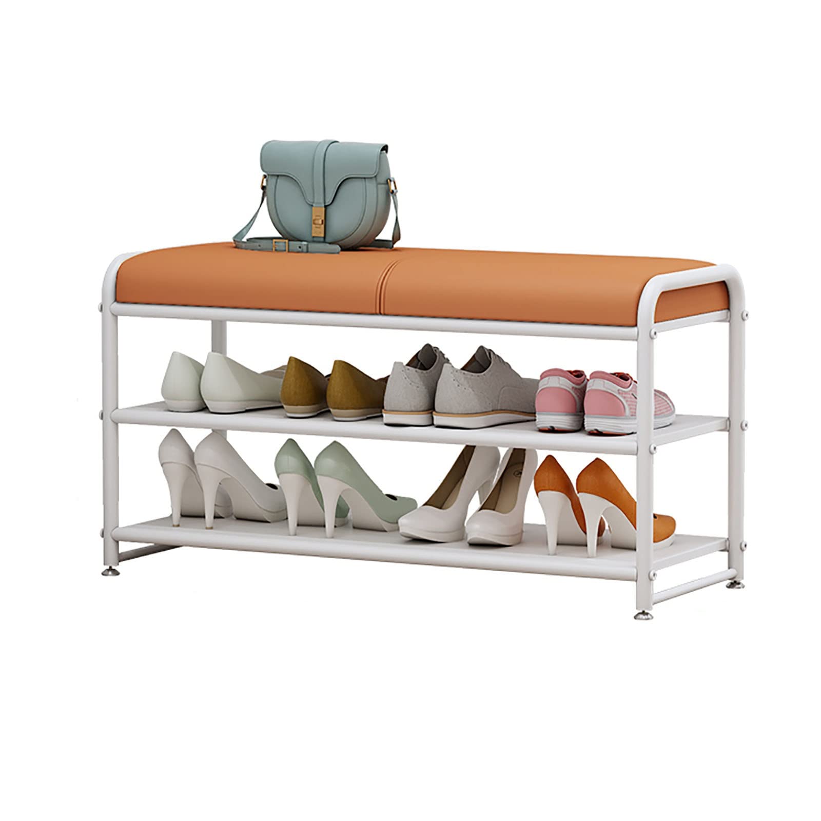 Étagère à chaussures simple en fer idéale pour couloir et entrée