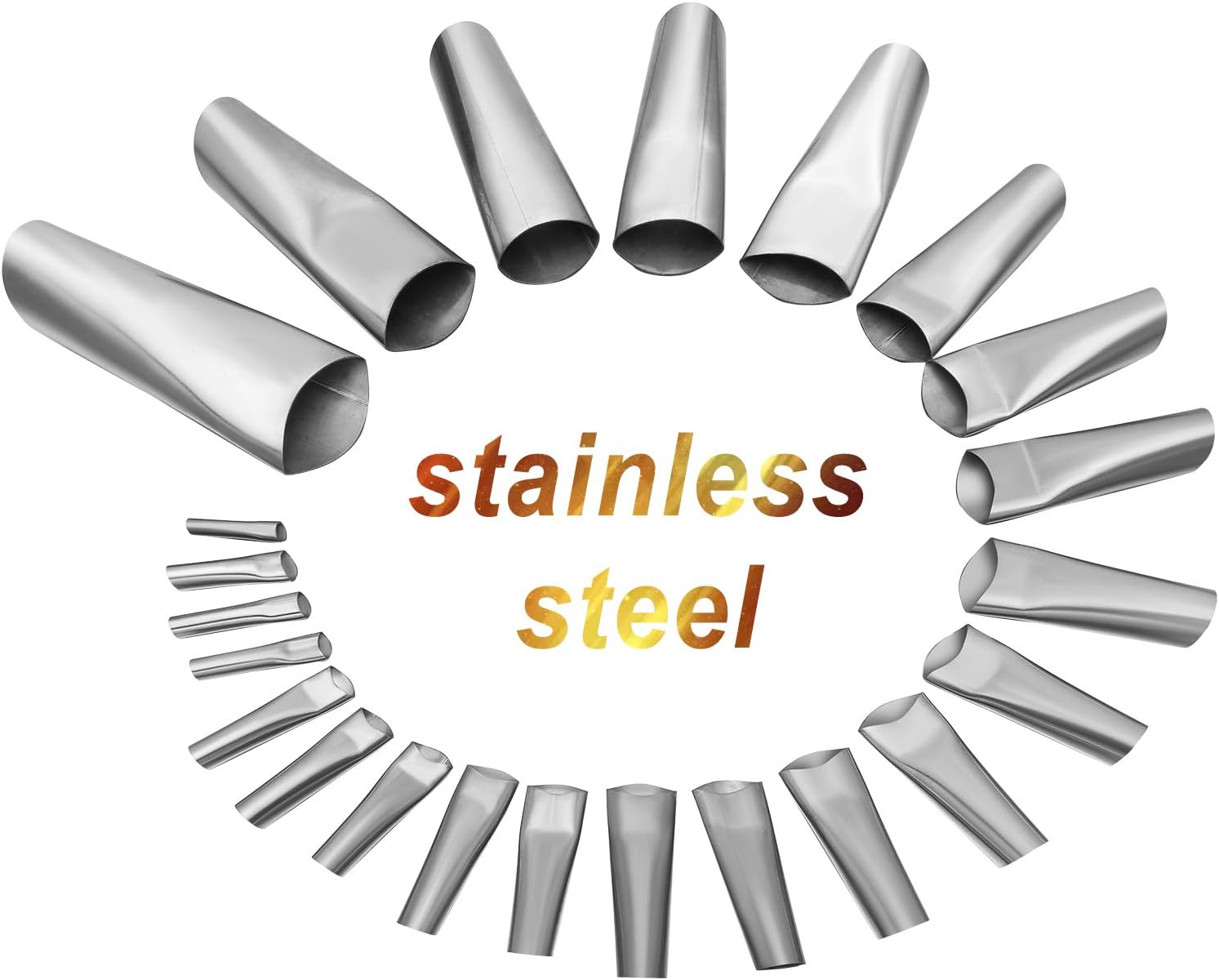 Flash Deals - 70% OFF 23 Pieces Caulking Finisher Kit Caulk Nozzle Applicator Stainless Steel Sealant Finishing Tool Caulk Nozzle Finisher Kit for Kitchen Bathroom Window, 23 Sizes