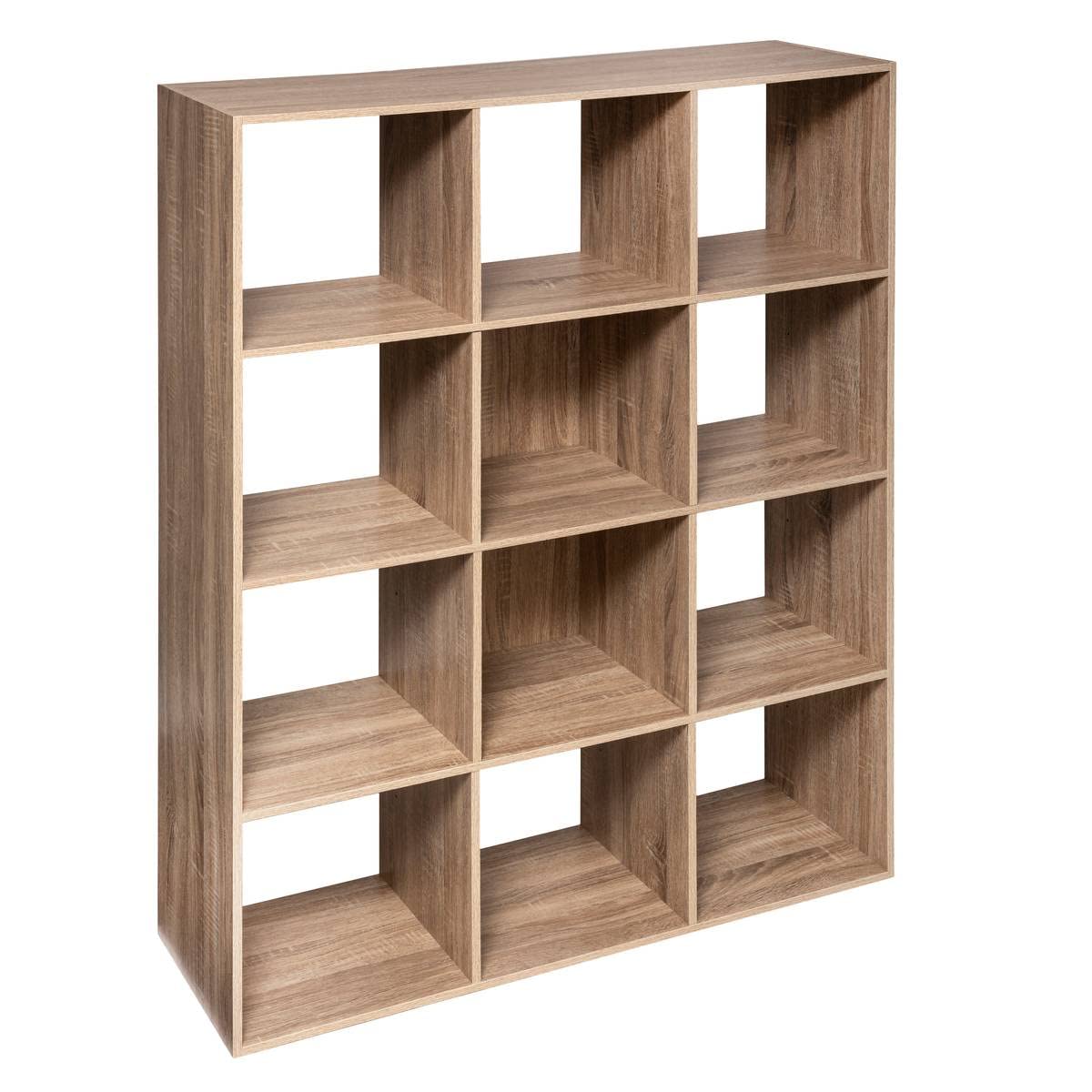 5Five Regal aus Holz, 12 Fächer