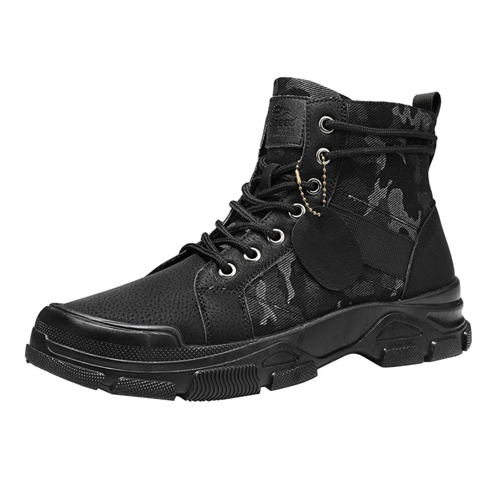 Generisch Bottes de randonnée pour homme - Imperméables - Bottes de trekking - Ultra légères - Chaussures de travail tactiques militaires - Chaussures d'extérieur pointues au désert - Chaussures de