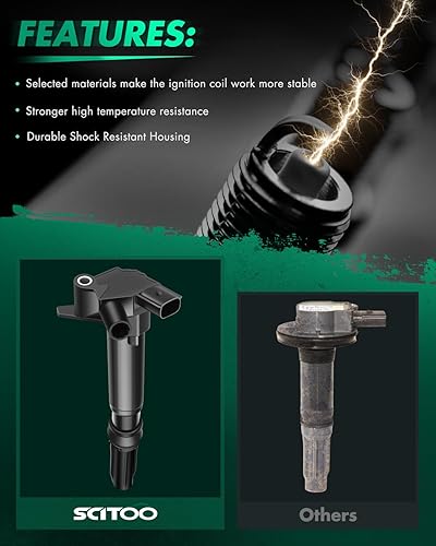 Miniatura 2 de SCITOO Paquete de bobinas de encendido para Ford para F-350 Super Duty 6.2L 2011-2017 para Ford para F-250 Super Duty 6.2L 2011-2017 para Ford para