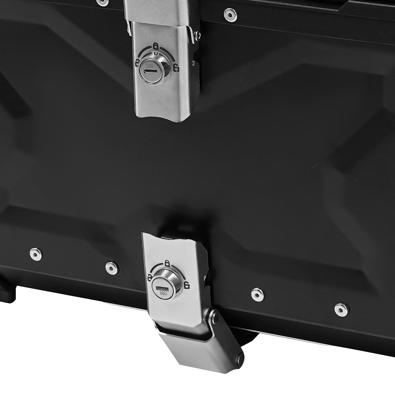 Maleta para moto, 55 L, gran capacidad, resistente al agua, caja superior para motocicleta, caja trasera con cerradura de seguridad, portaequipaje (55 L)