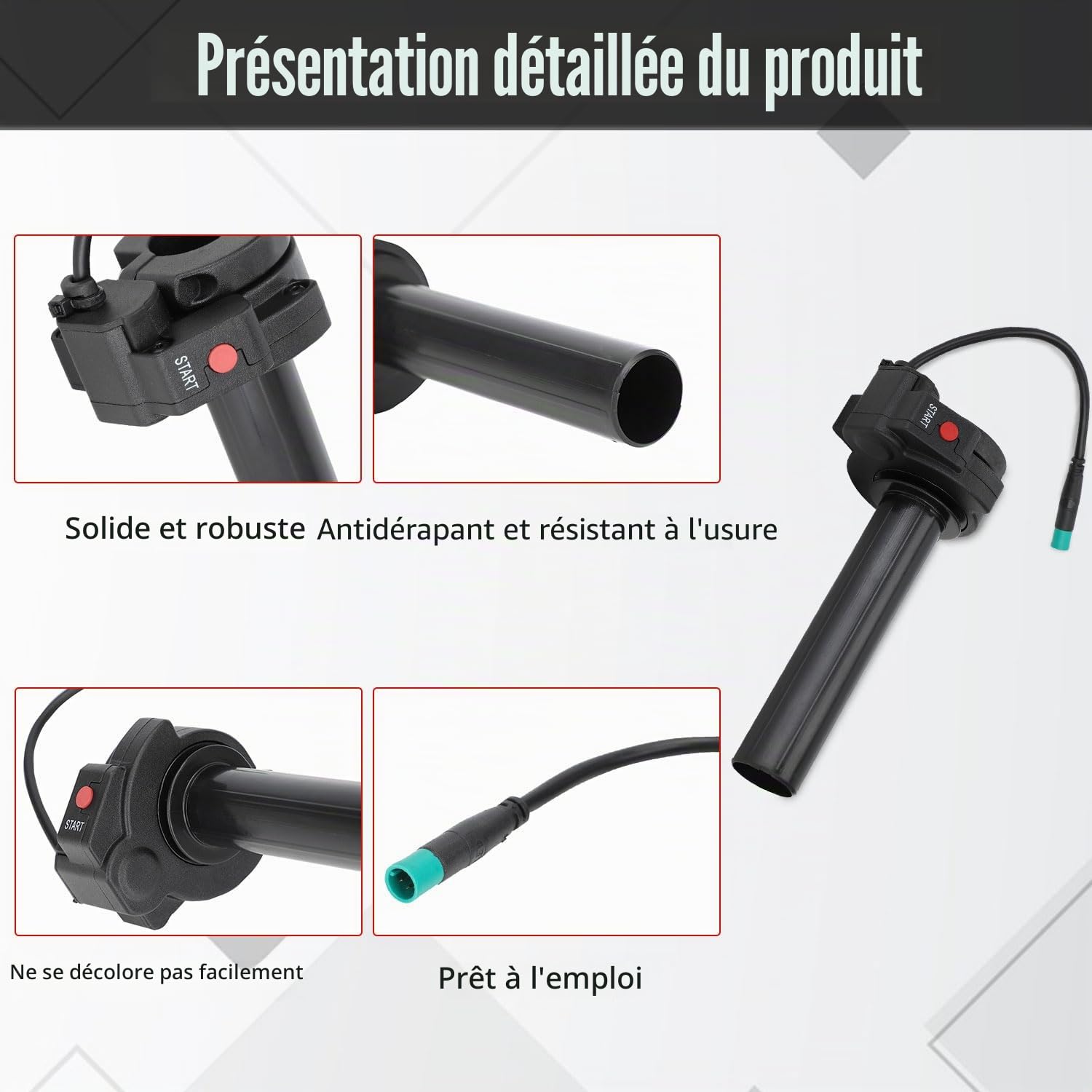 Poignée Accelerateur Moto,Accelerateur Moto Poignée Accélérateur-Noir | de Vélo Electrique pour Talaria Sting Talaria Sting MX4/MX5