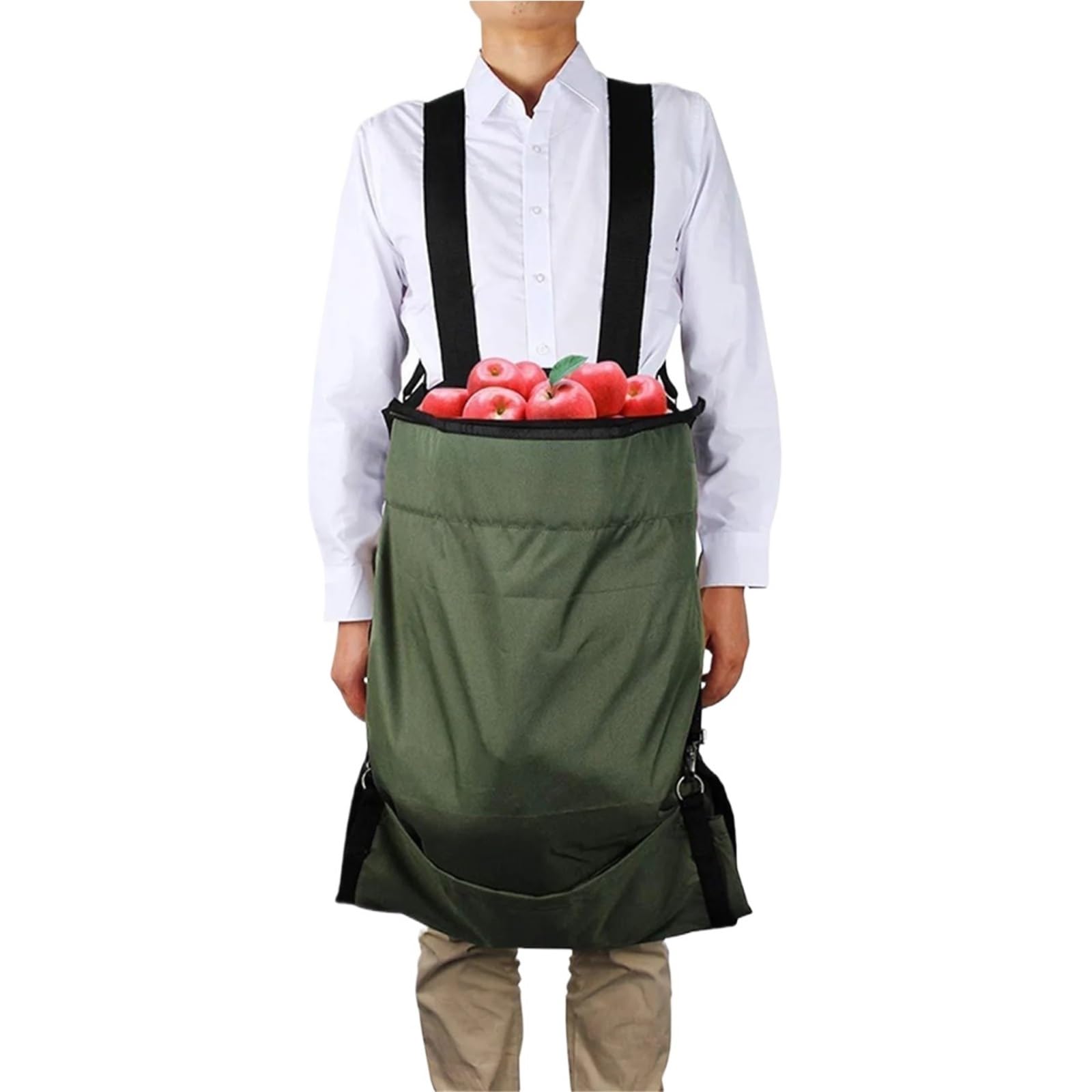 Garten Schürze Zum Ernten Faltbare Obstsammeltasche, bequemer und verstellbarer Riemen for Pflücken von Obst Gemüse